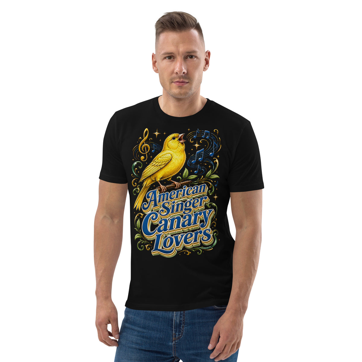 American Singer Canary Lovers T-Shirt | Premium Organic Tee by printfluence.net