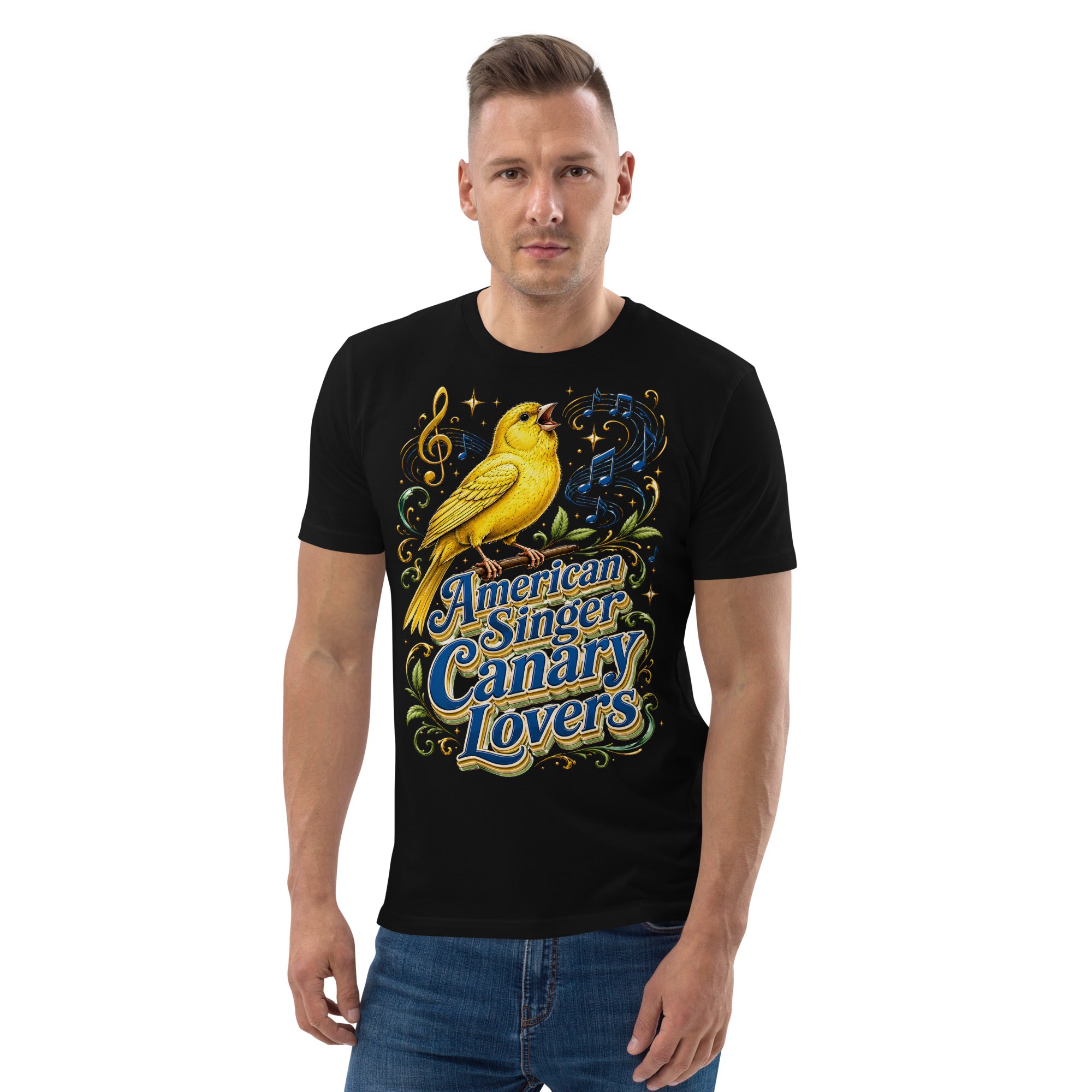 American Singer Canary Lovers T-Shirt | Premium Organic Tee by printfluence.net
