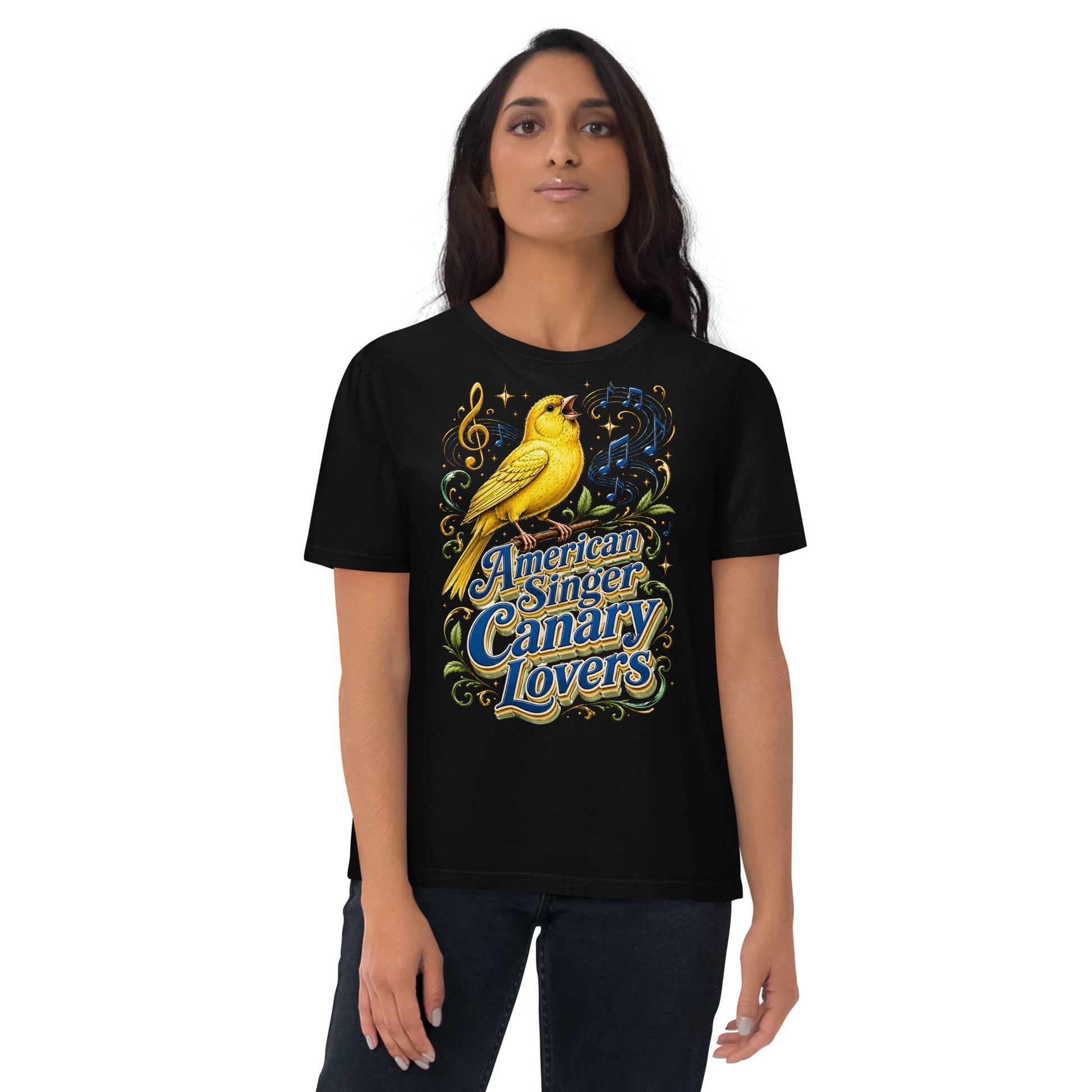 American Singer Canary Lovers T-Shirt | Premium Organic Tee by printfluence.net
