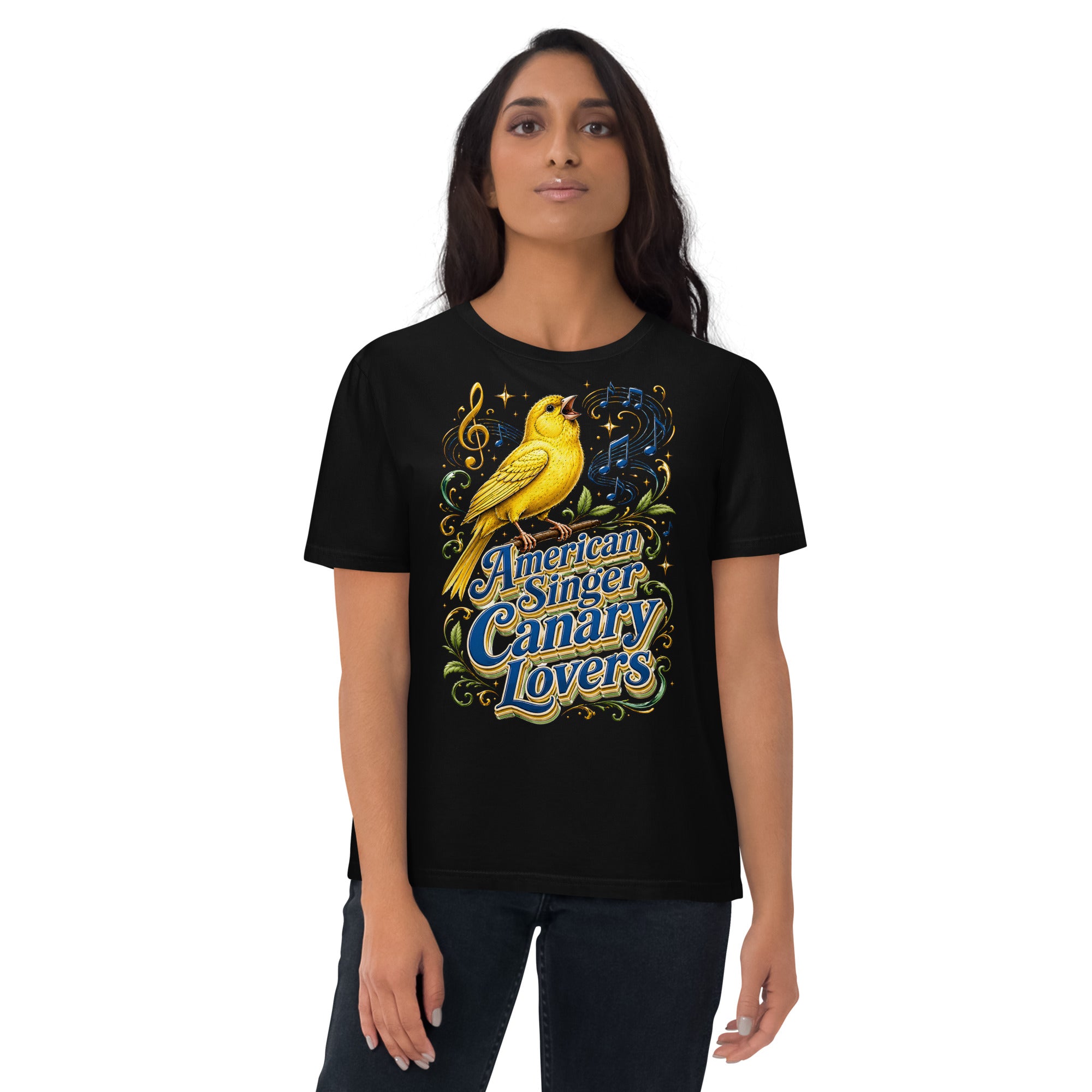 American Singer Canary Lovers T-Shirt | Premium Organic Tee by printfluence.net