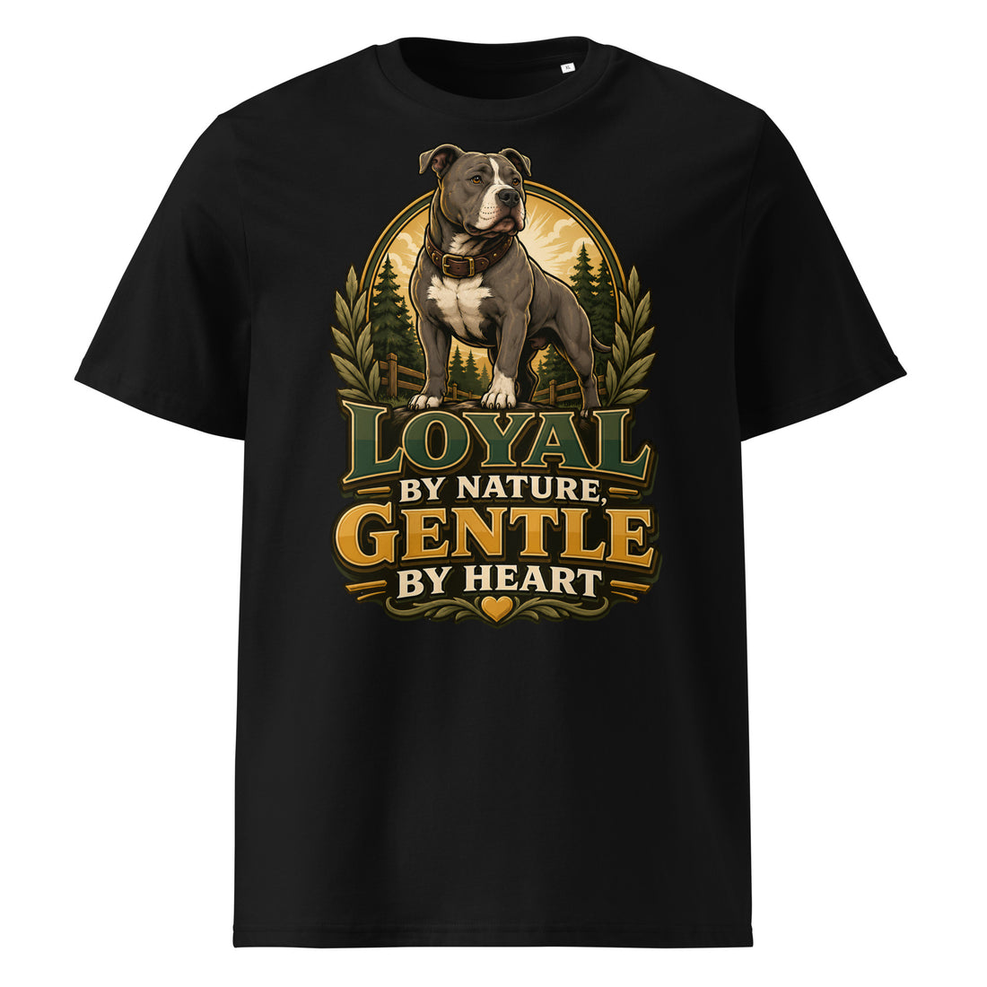 Pitbull Lovers Unisex Organic Tee - Loyal By Nature by printfluence.net