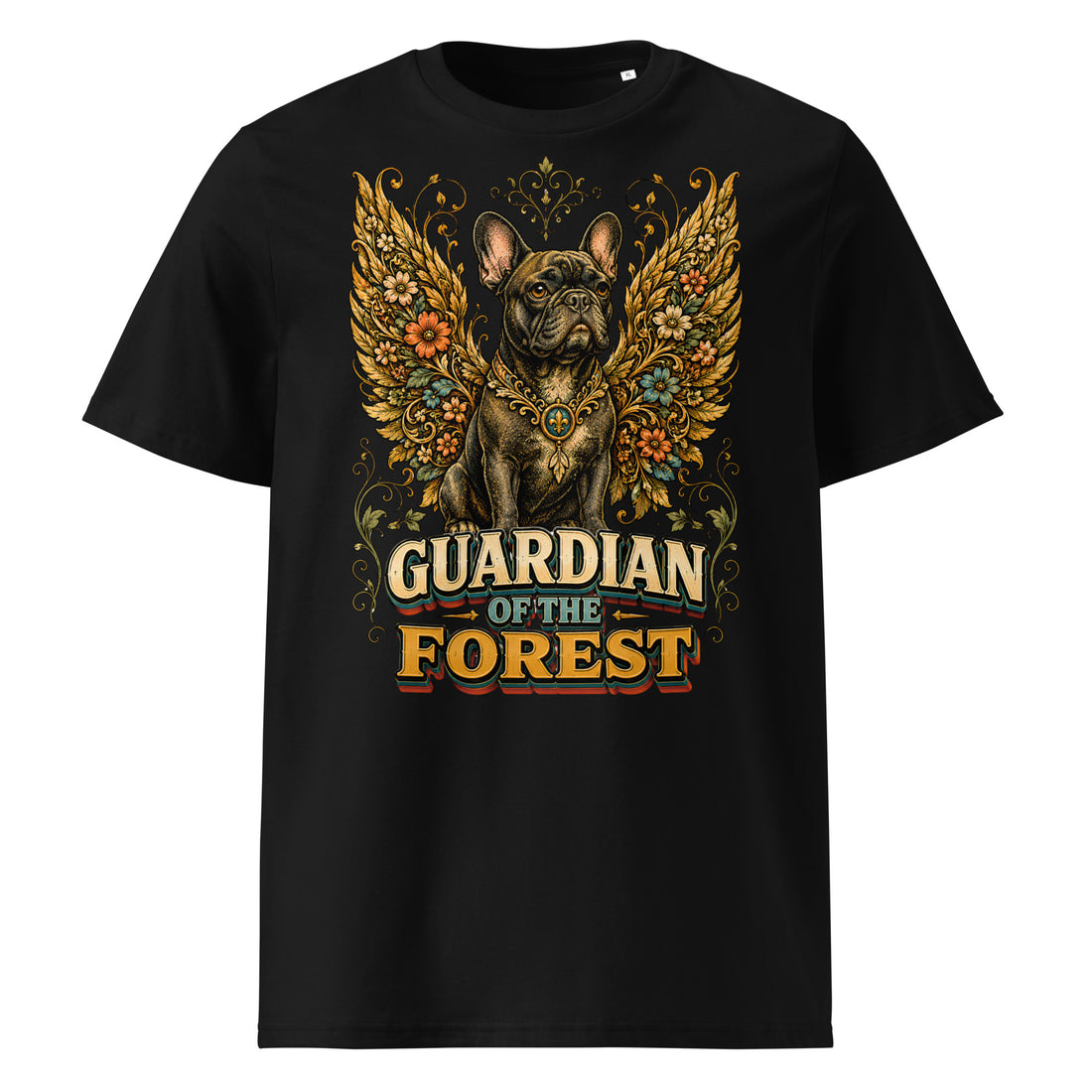 French Bulldog Guardian of the Forest T-Shirt – Premium Organic Cotton Tee for Frenchie Lovers T-15 by printfluence.net