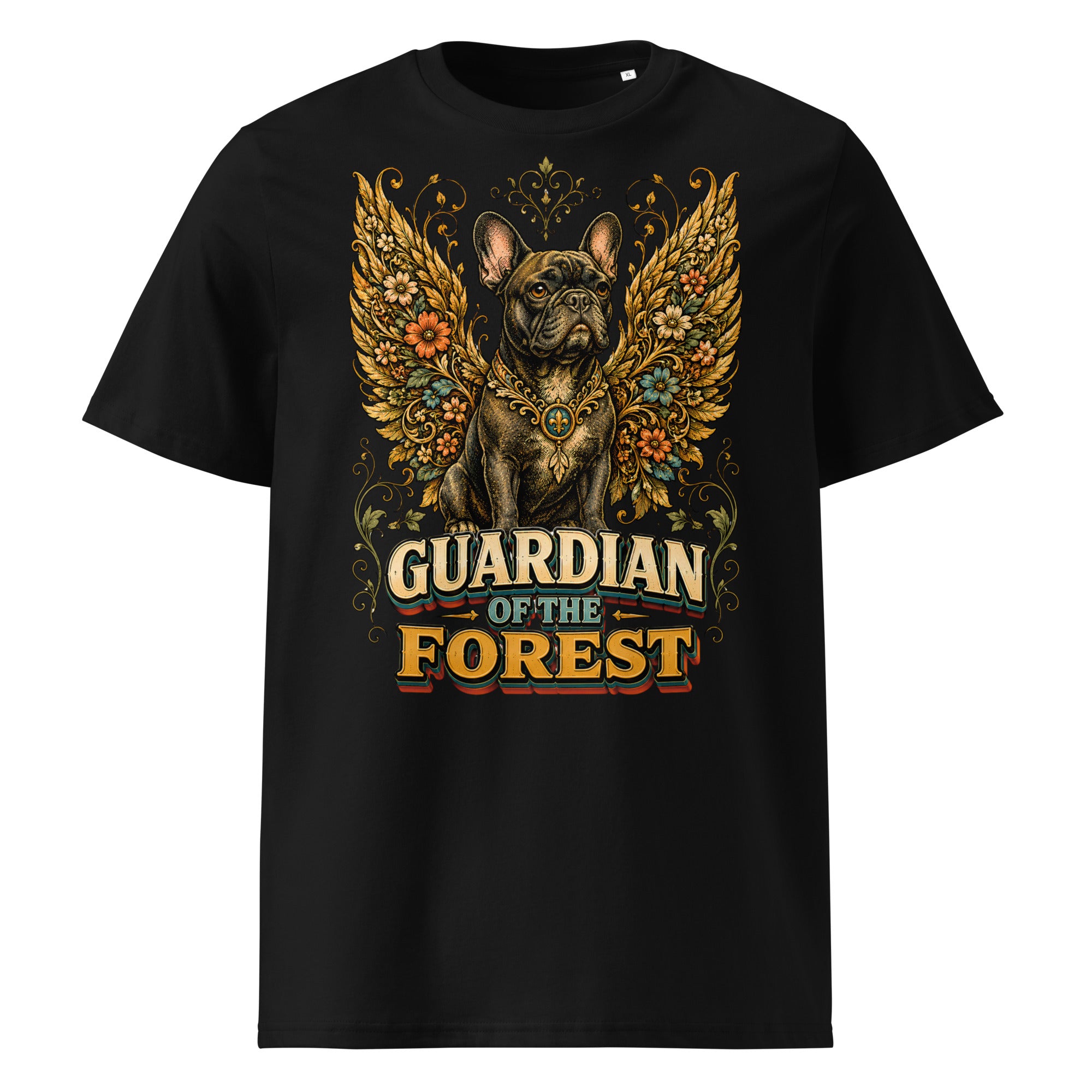 French Bulldog Guardian of the Forest T-Shirt – Premium Organic Cotton Tee for Frenchie Lovers T-15 by printfluence.net