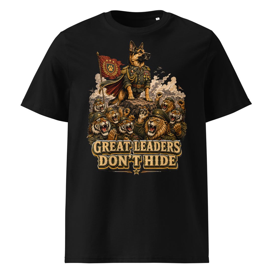 Great Leaders Don't Hide Graphic Organic T-Shirt | Creator 2.0 Unisex Eco Tee T-15 by printfluence.net