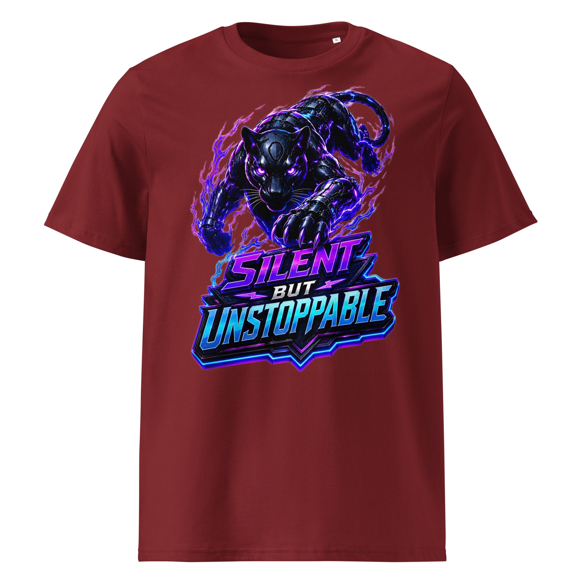 Unisex Organic Cotton Creator 2.0 T-Shirt - Elite Cyber Panther Silent But Unstoppable - Premium Techwear Futuristic Design by printfluence.net