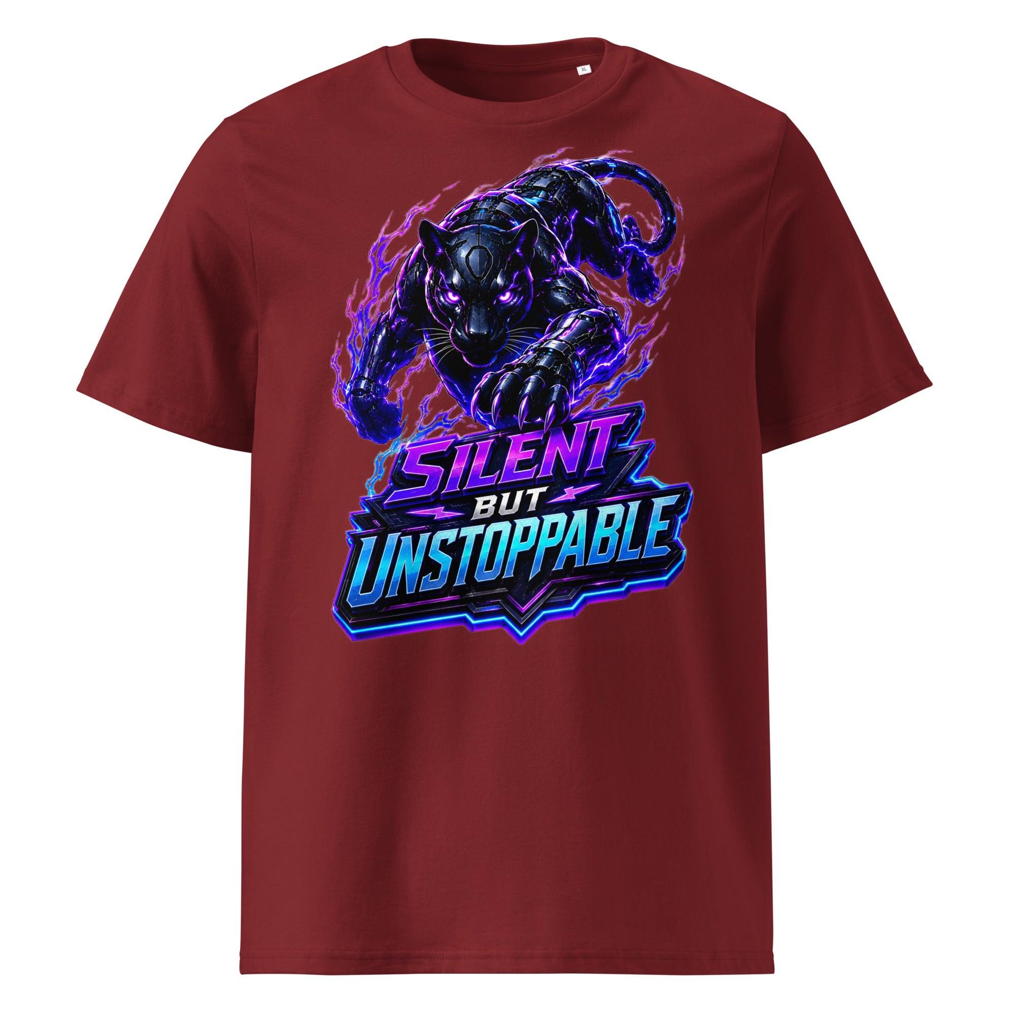 Unisex Organic Cotton Creator 2.0 T-Shirt - Elite Cyber Panther Silent But Unstoppable - Premium Techwear Futuristic Design by printfluence.net