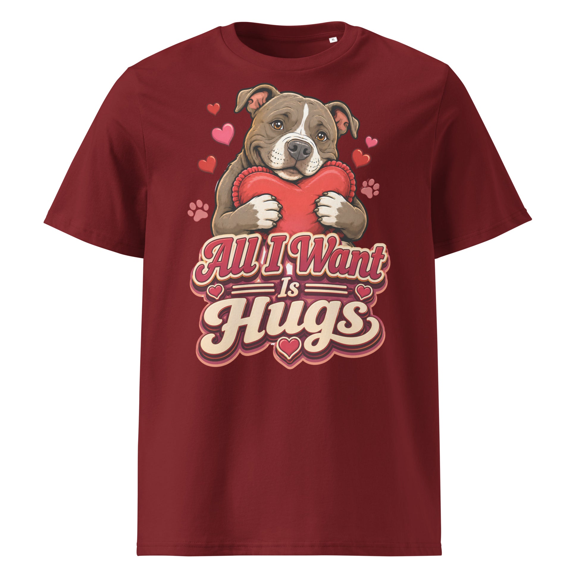 All I Want Is Hugs Pitbull Lovers Organic Tee by printfluence.net