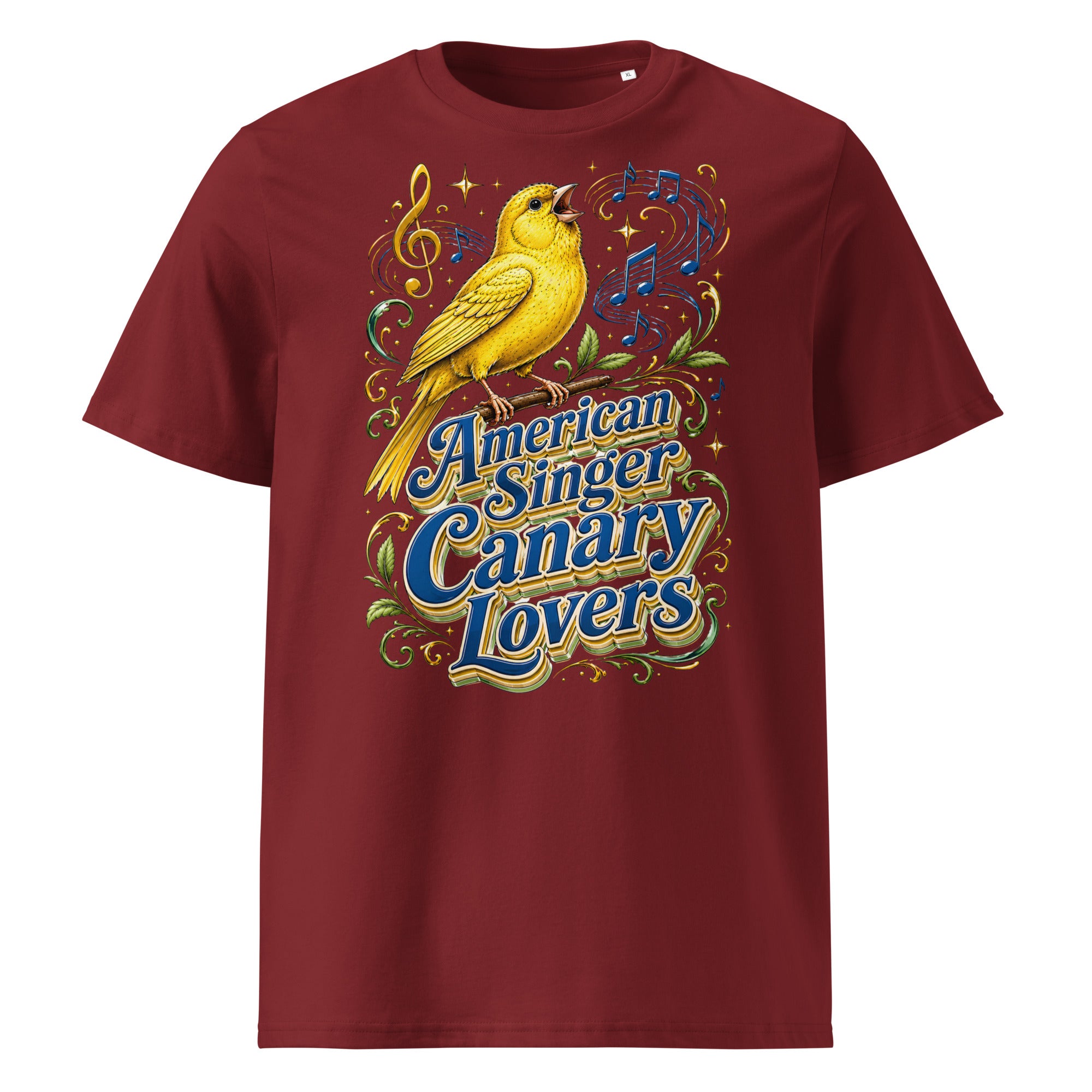 American Singer Canary Lovers T-Shirt | Premium Organic Tee by printfluence.net