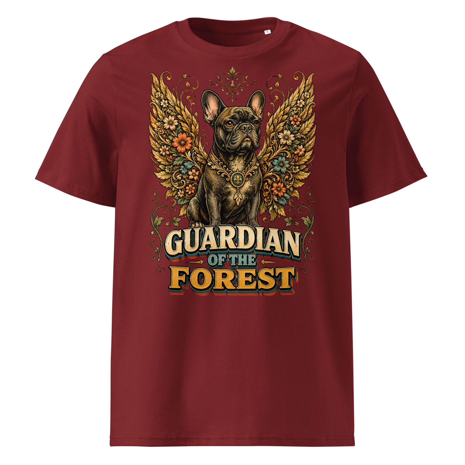 French Bulldog Guardian of the Forest T-Shirt – Premium Organic Cotton Tee for Frenchie Lovers T-15 by printfluence.net