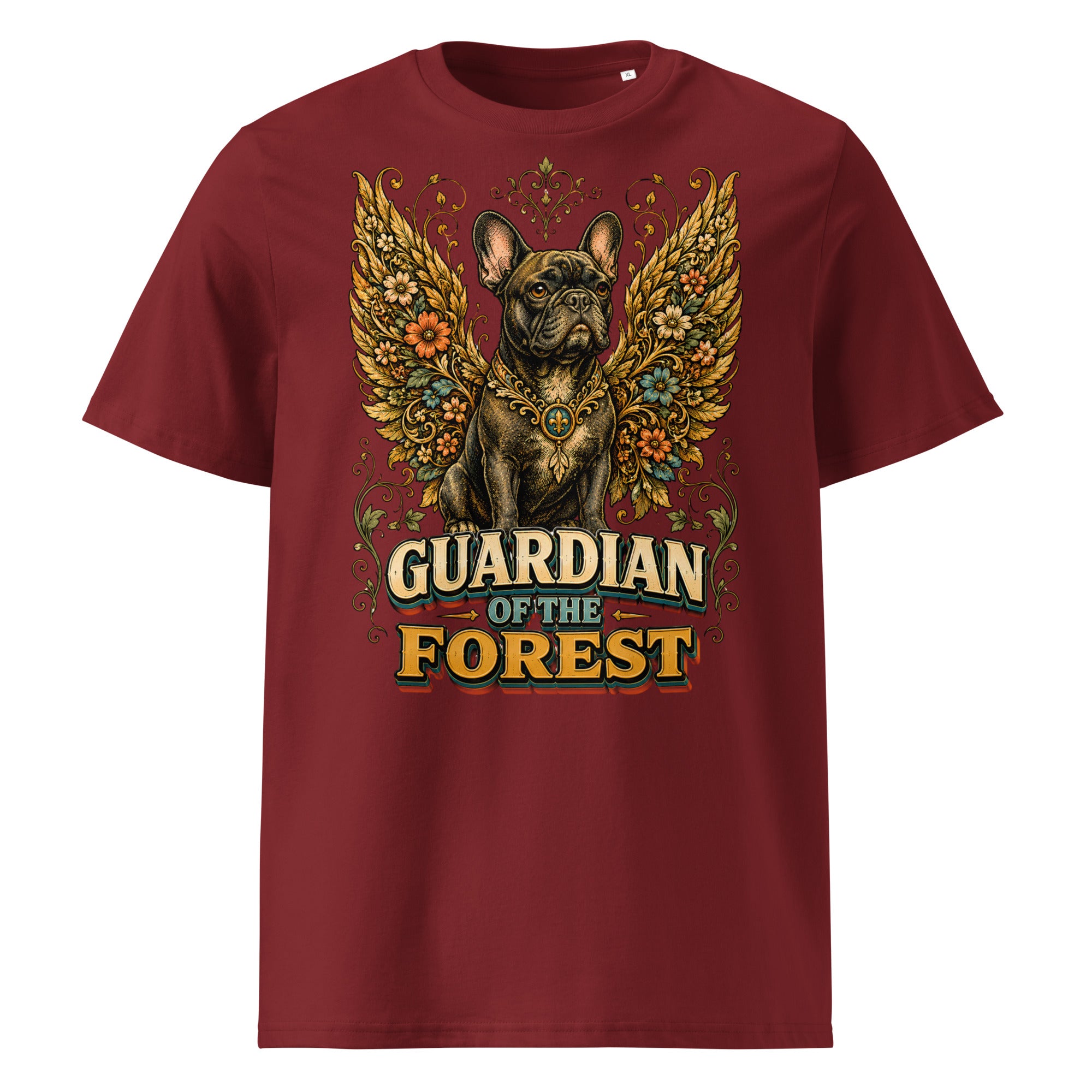 French Bulldog Guardian of the Forest T-Shirt – Premium Organic Cotton Tee for Frenchie Lovers T-15 by printfluence.net