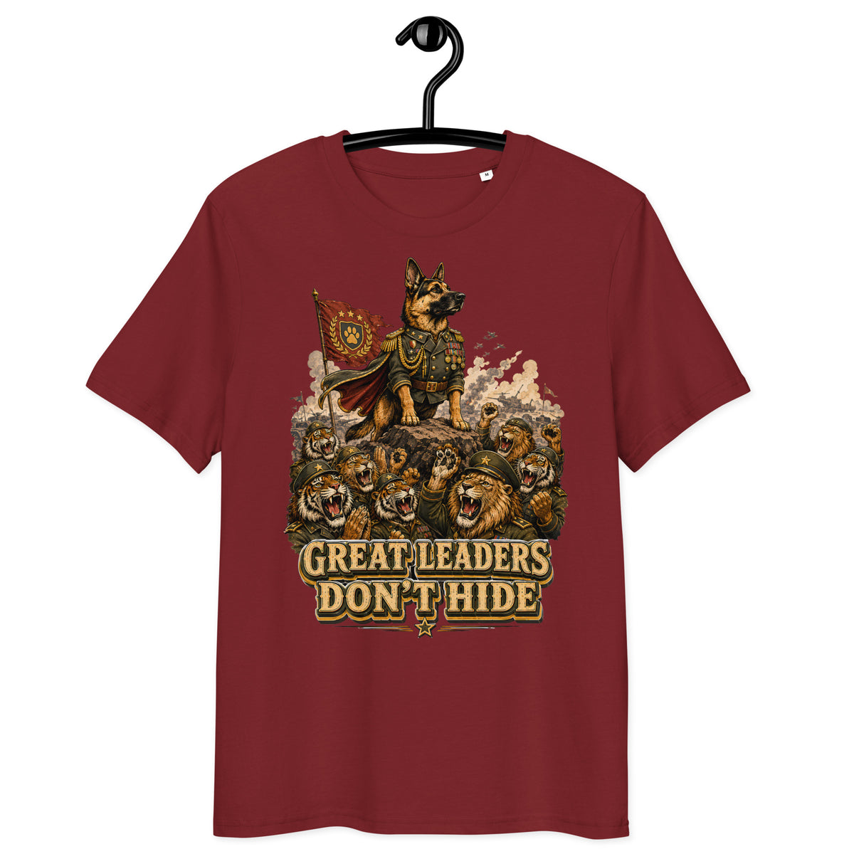 Great Leaders Don't Hide Graphic Organic T-Shirt | Creator 2.0 Unisex Eco Tee T-15 by printfluence.net