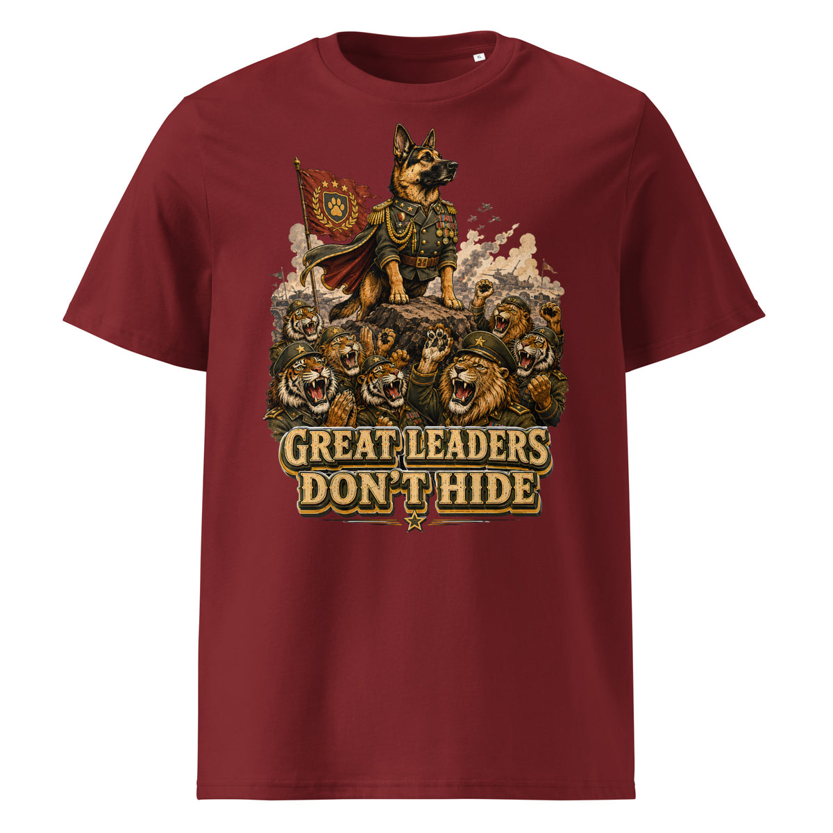 Great Leaders Don't Hide Graphic Organic T-Shirt | Creator 2.0 Unisex Eco Tee T-15 by printfluence.net