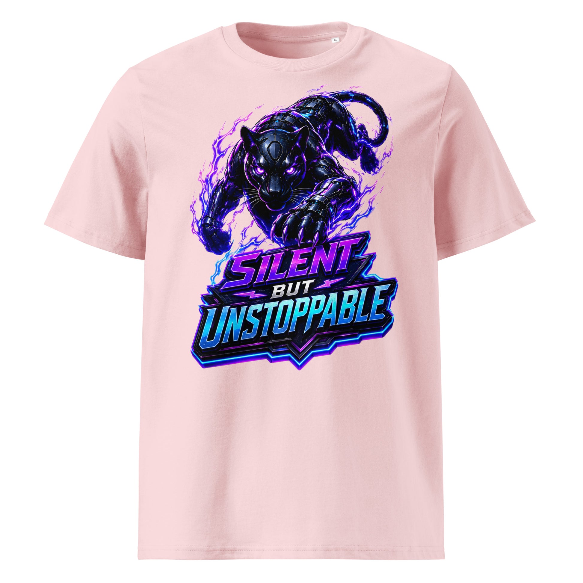 Unisex Organic Cotton Creator 2.0 T-Shirt - Elite Cyber Panther Silent But Unstoppable - Premium Techwear Futuristic Design by printfluence.net