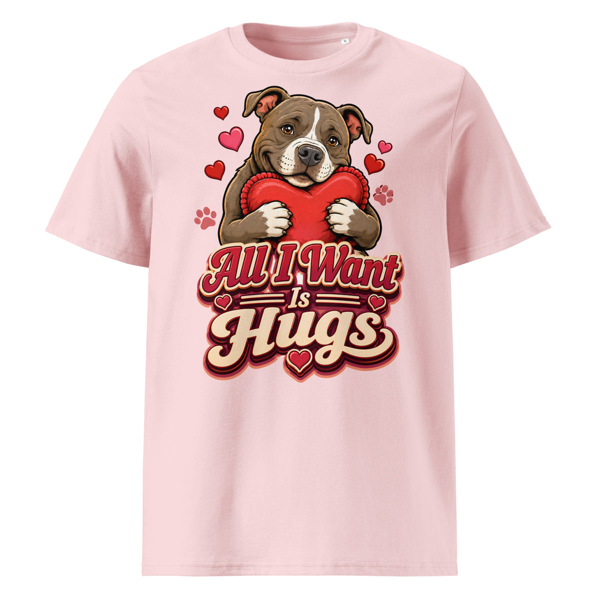 All I Want Is Hugs Pitbull Lovers Organic Tee by printfluence.net