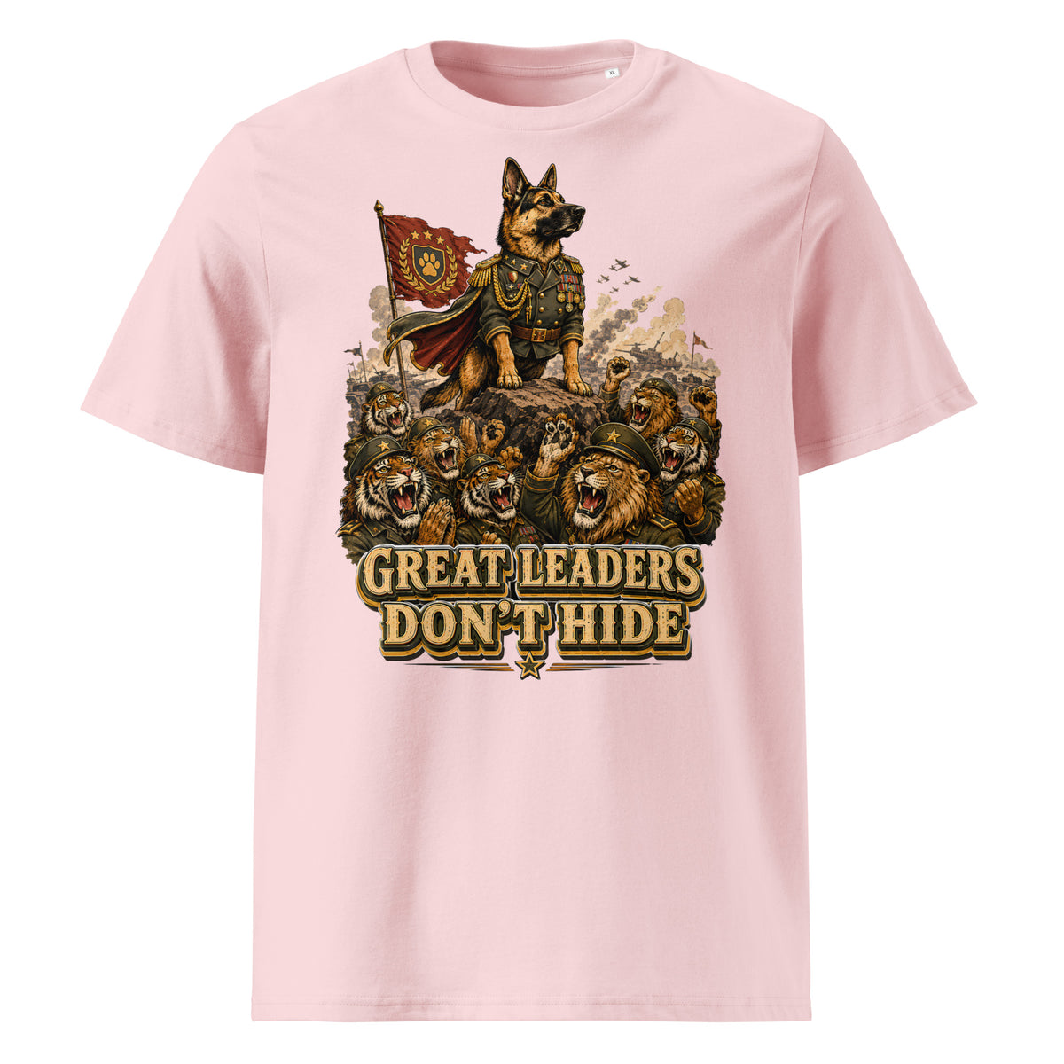 Great Leaders Don't Hide Graphic Organic T-Shirt | Creator 2.0 Unisex Eco Tee T-15 by printfluence.net