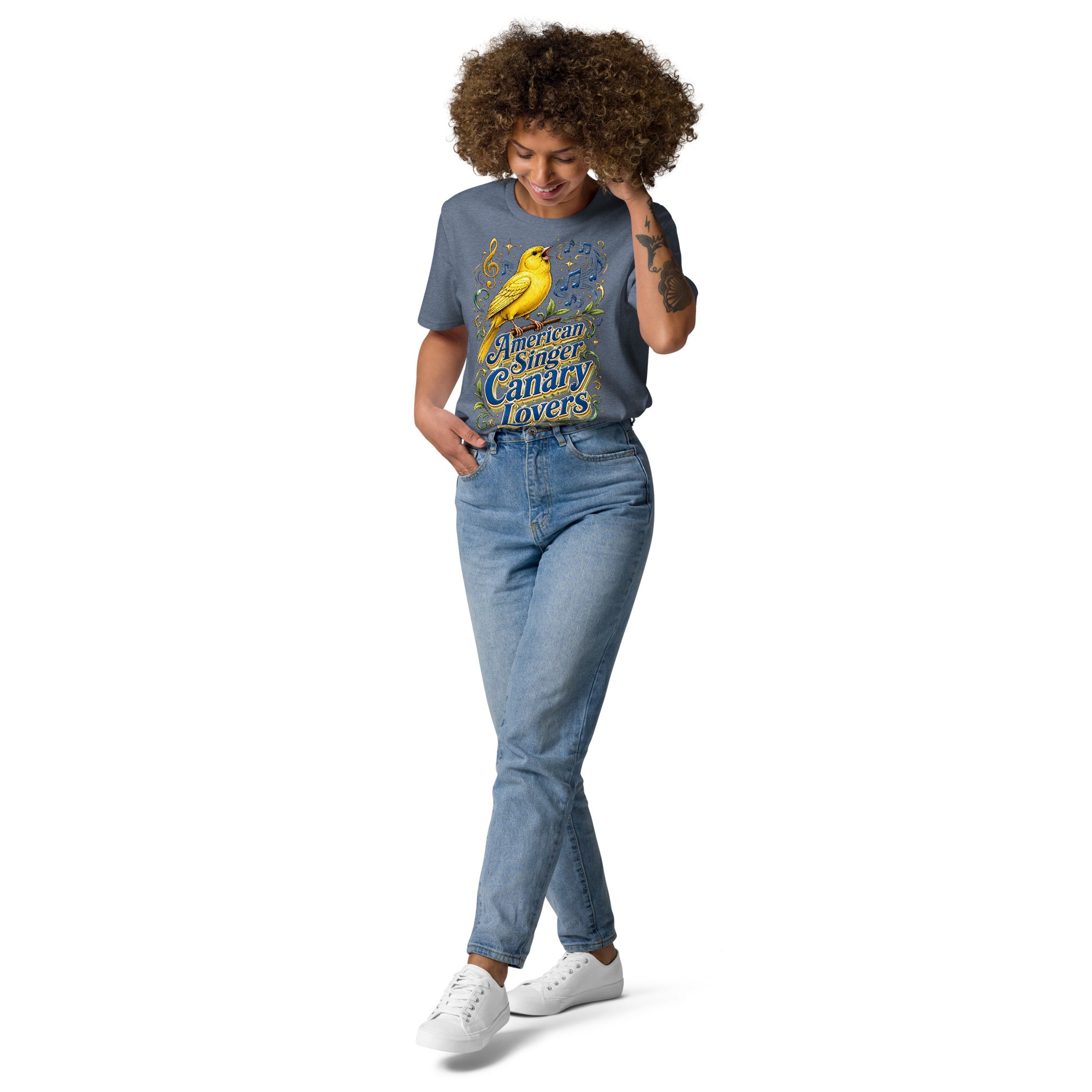 American Singer Canary Lovers T-Shirt | Premium Organic Tee by printfluence.net