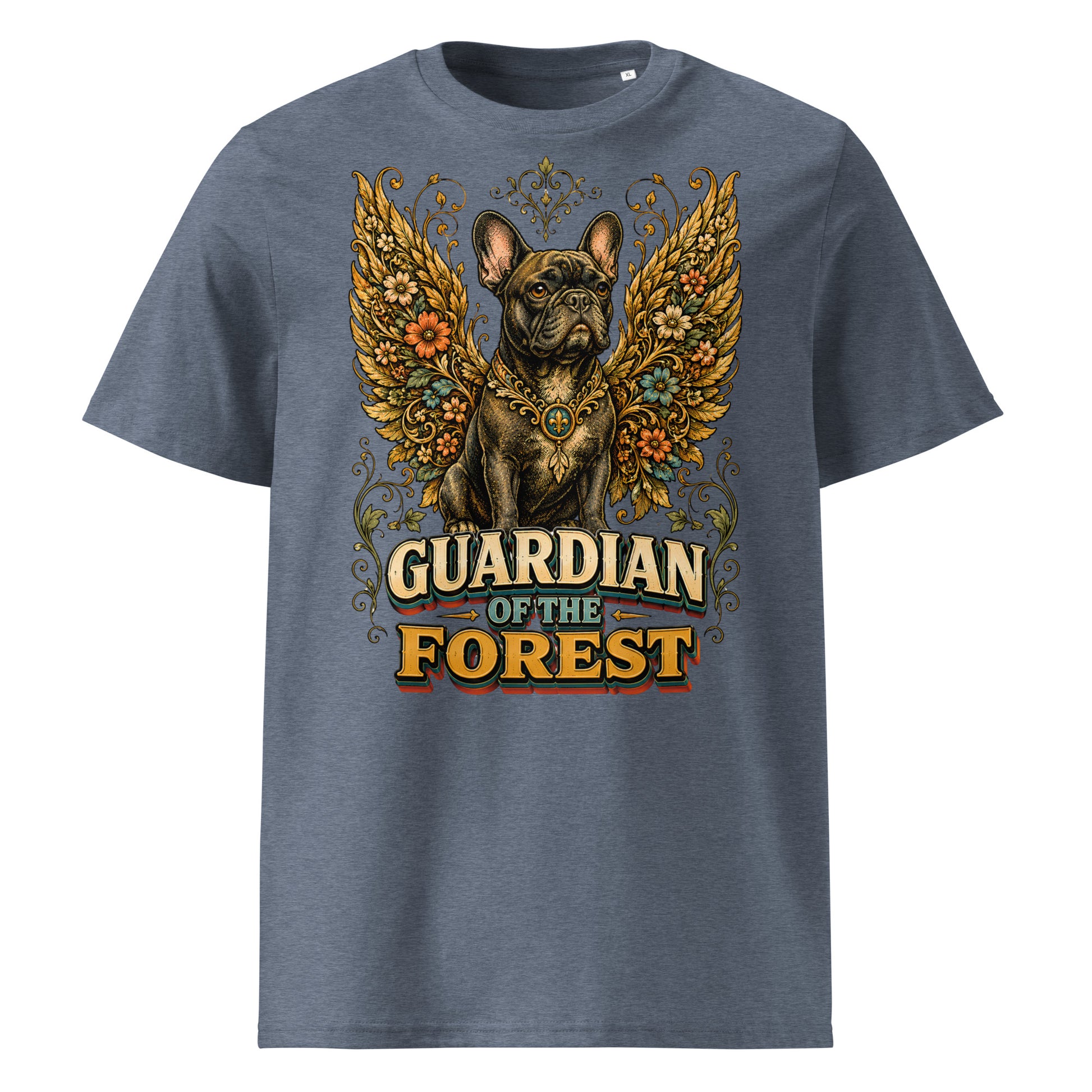 French Bulldog Guardian of the Forest T-Shirt – Premium Organic Cotton Tee for Frenchie Lovers T-15 by printfluence.net