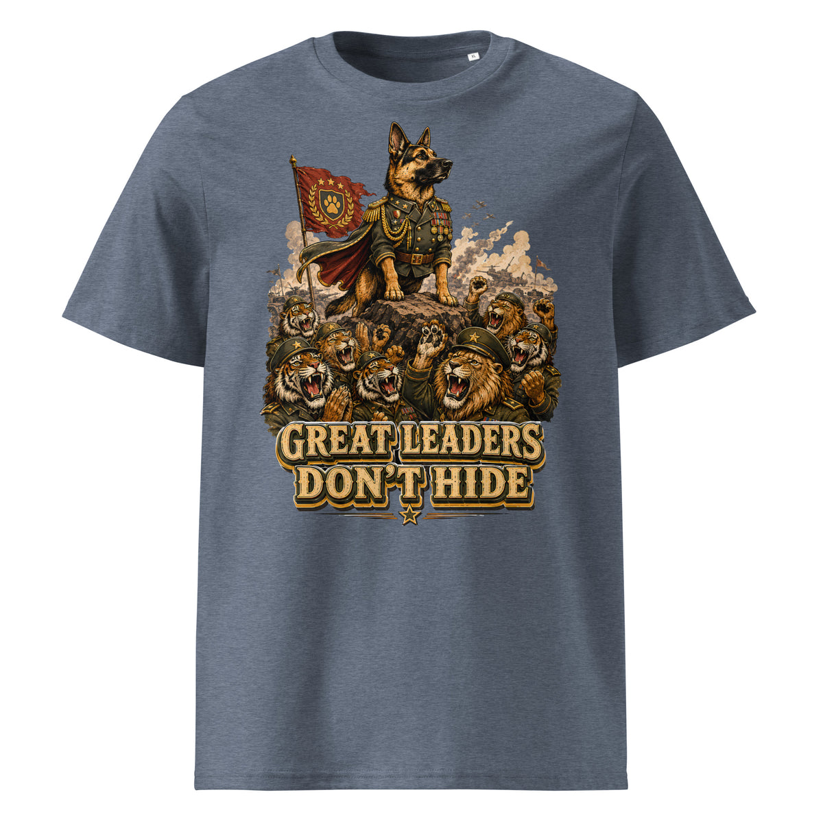 Great Leaders Don't Hide Graphic Organic T-Shirt | Creator 2.0 Unisex Eco Tee T-15 by printfluence.net
