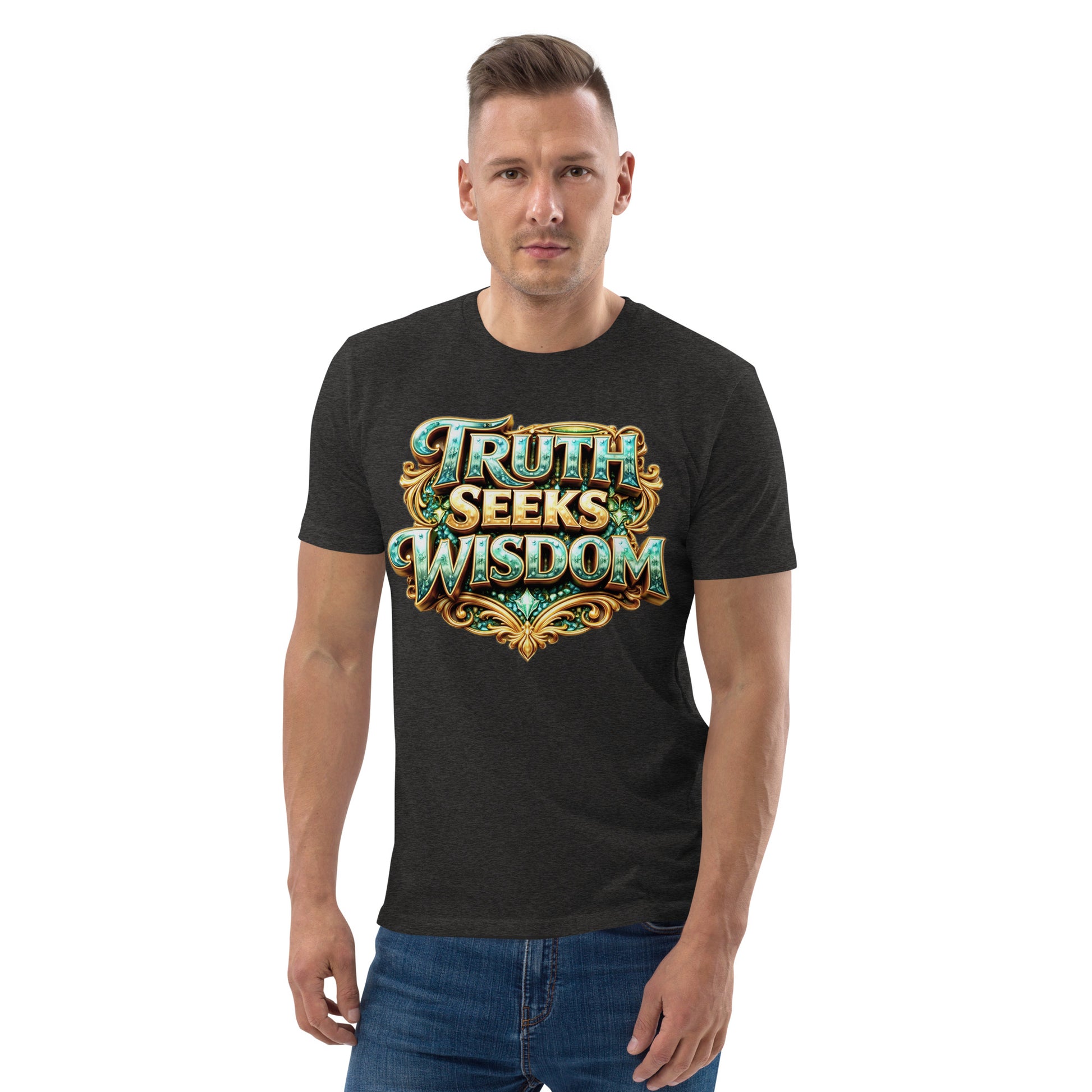 Unisex organic cotton t-shirt - Truth Seeks Wisdom Organic Tee – Unisex Philosophy Cotton T-Shirt by printfluence.net