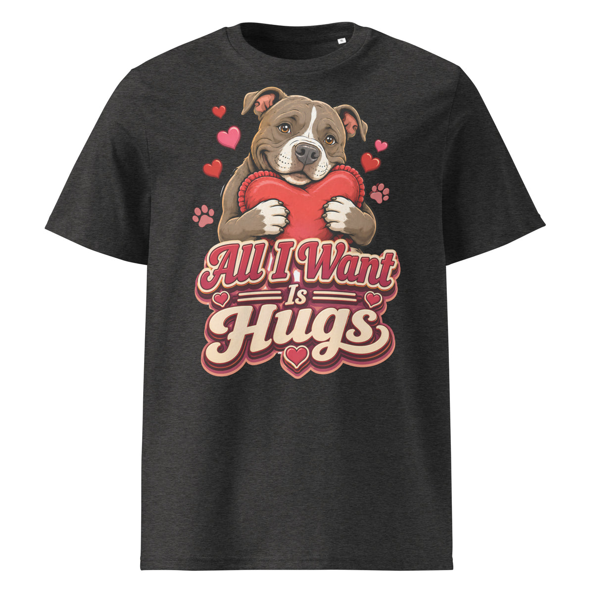 All I Want Is Hugs Pitbull Lovers Organic Tee by printfluence.net