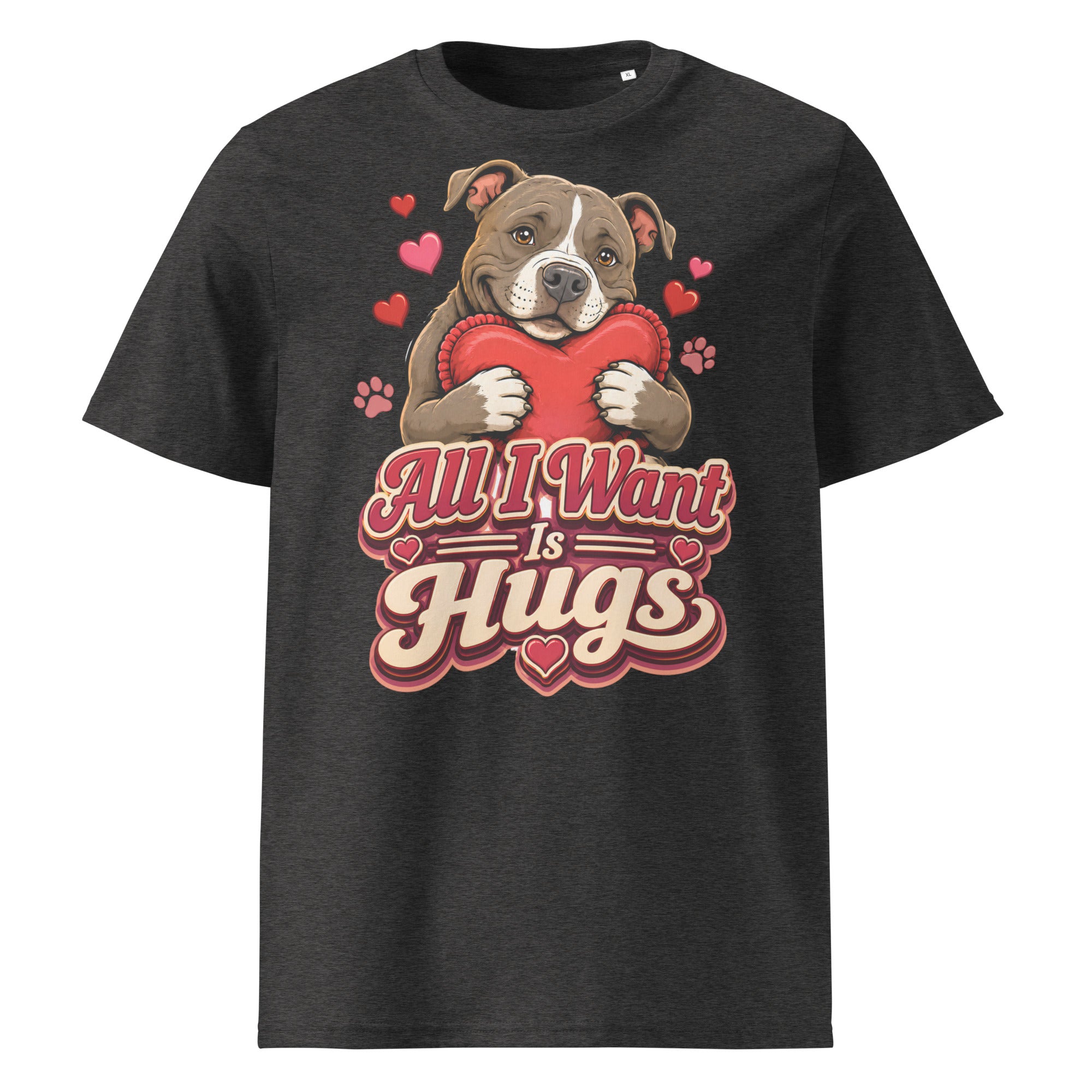 All I Want Is Hugs Pitbull Lovers Organic Tee by printfluence.net