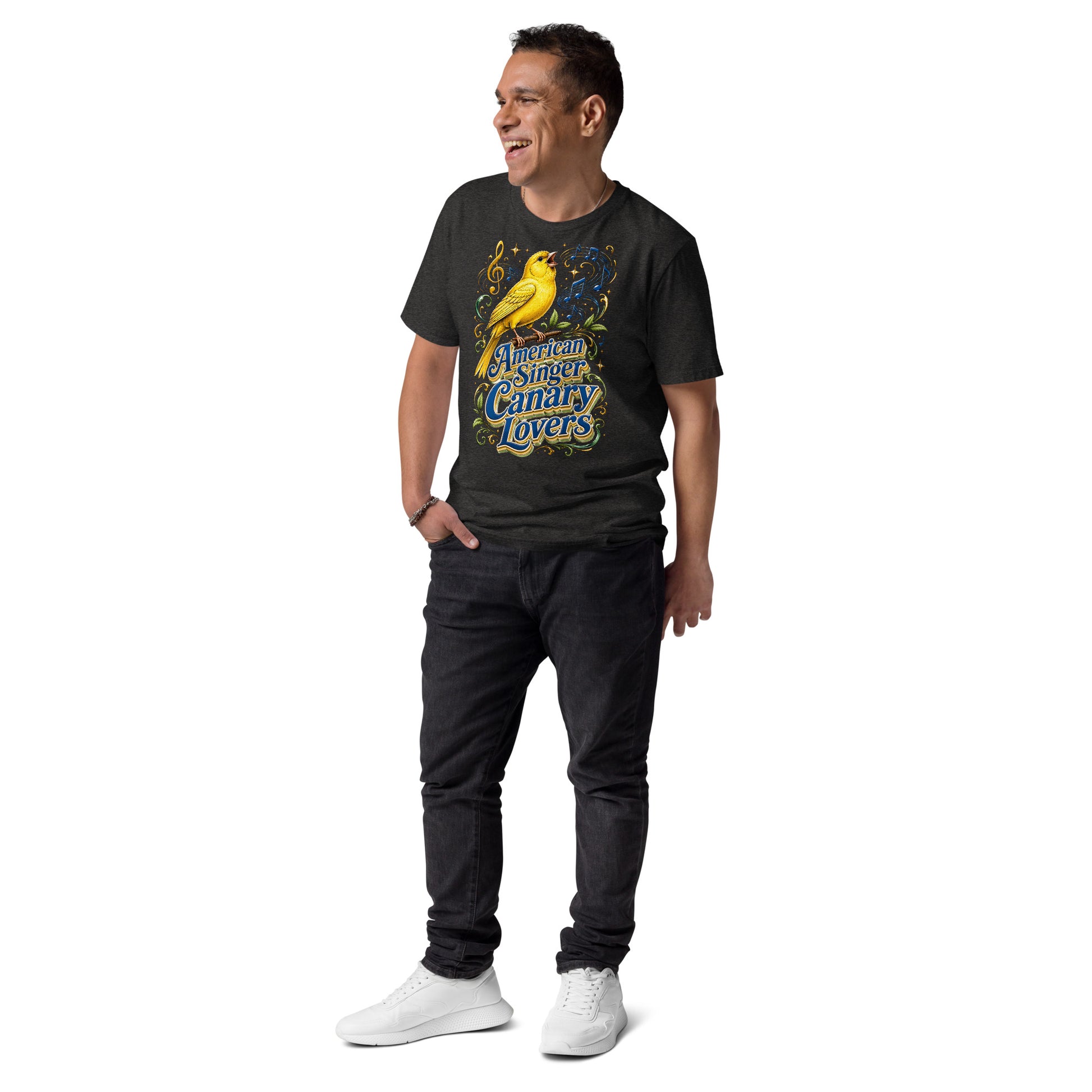 American Singer Canary Lovers T-Shirt | Premium Organic Tee by printfluence.net