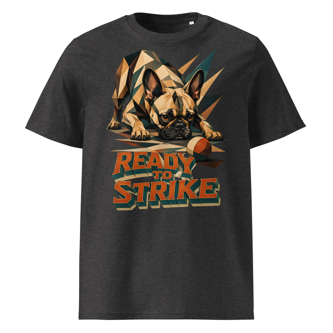 French Bulldog Ready to Strike T-Shirt – Premium Organic Cotton Tee for Frenchie Lovers T-15 by printfluence.net