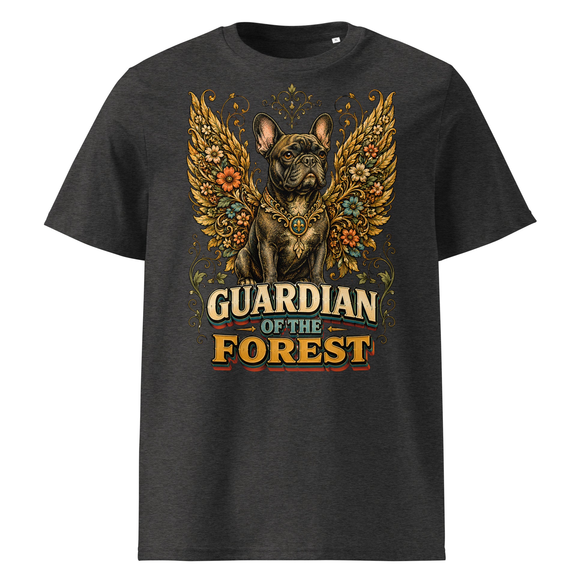 French Bulldog Guardian of the Forest T-Shirt – Premium Organic Cotton Tee for Frenchie Lovers T-15 by printfluence.net