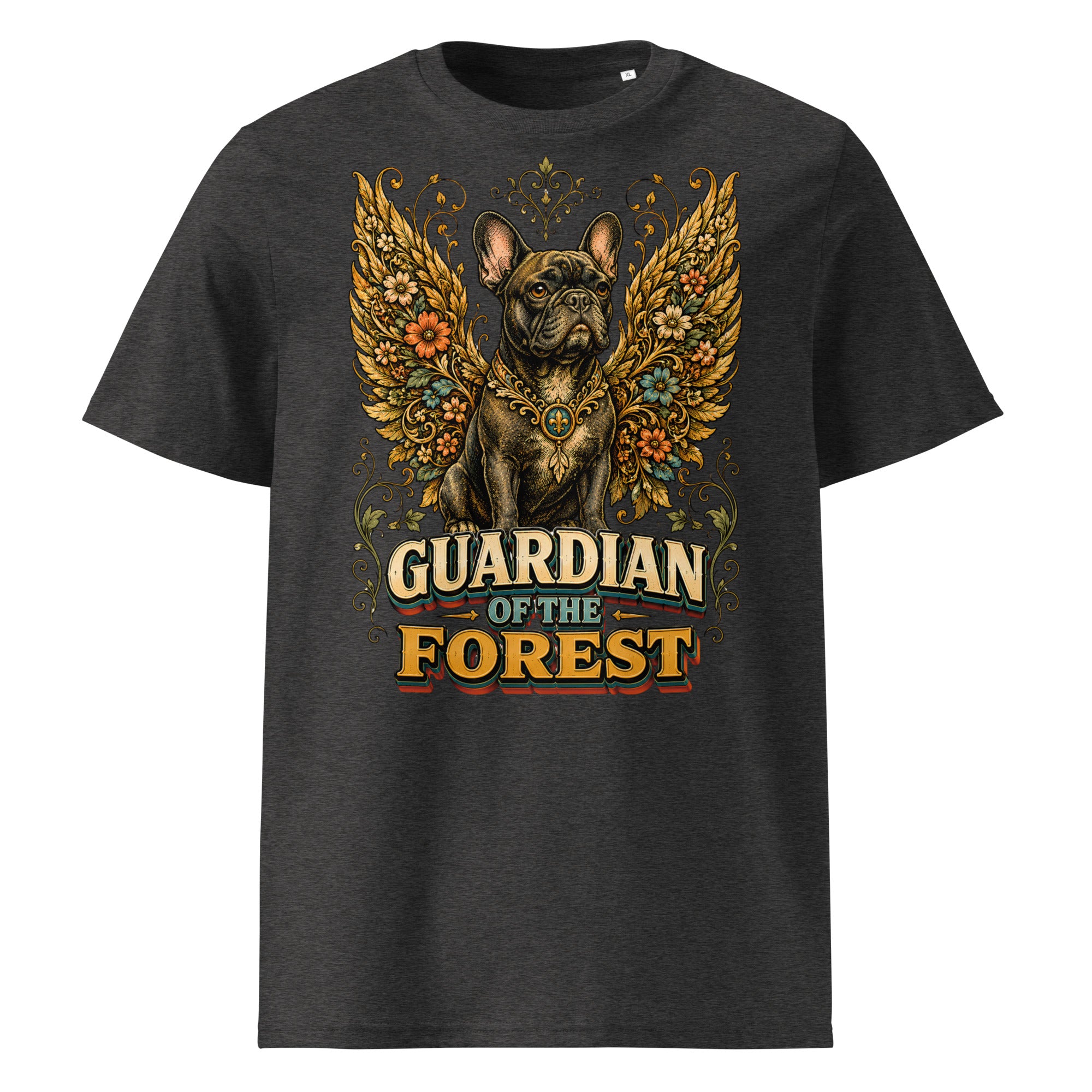French Bulldog Guardian of the Forest T-Shirt – Premium Organic Cotton Tee for Frenchie Lovers T-15 by printfluence.net