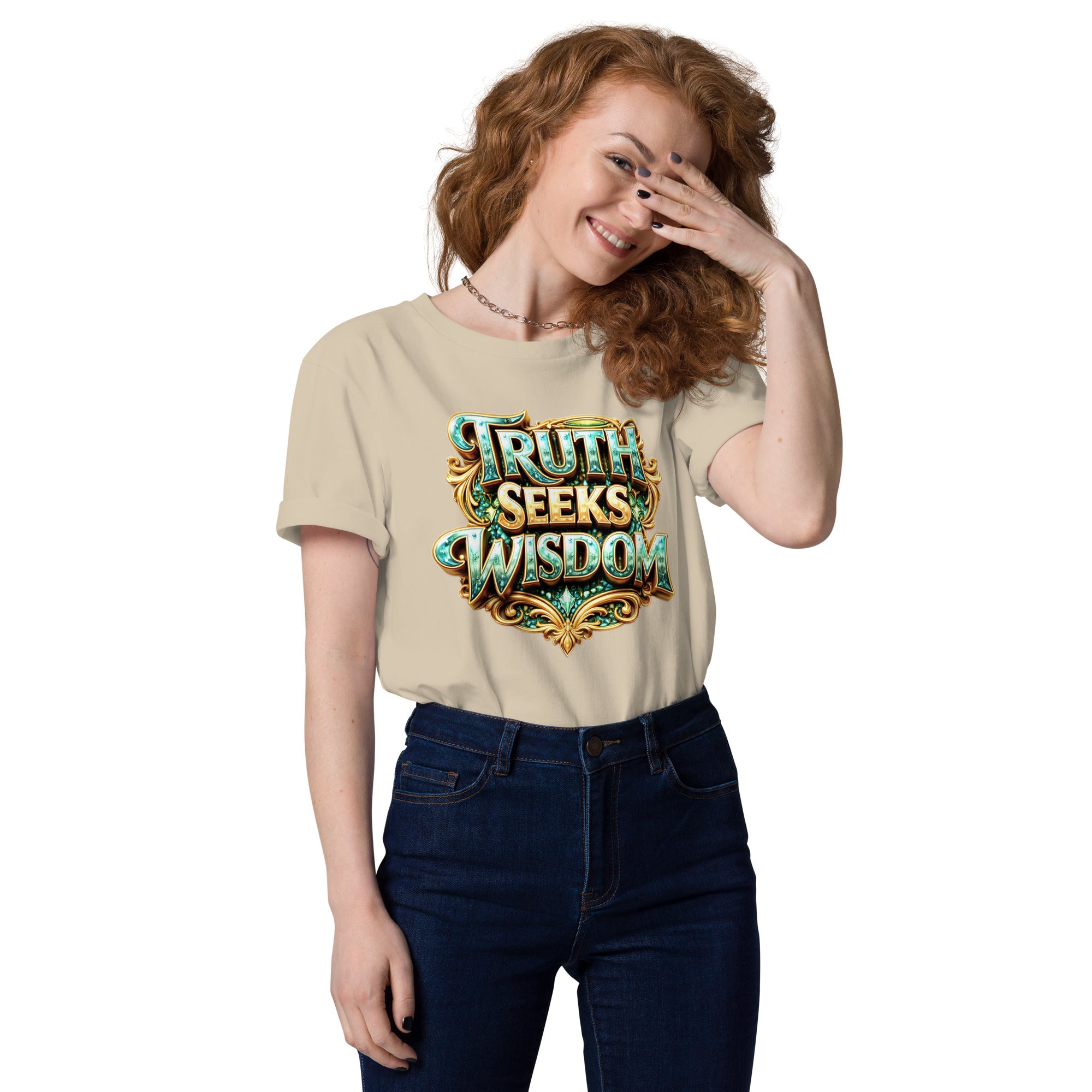Unisex organic cotton t-shirt - Truth Seeks Wisdom Organic Tee – Unisex Philosophy Cotton T-Shirt by printfluence.net