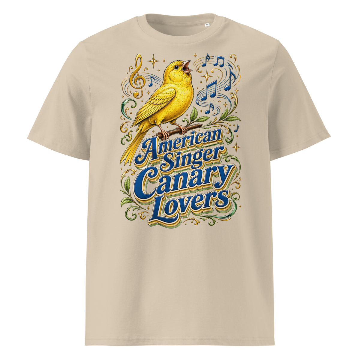 American Singer Canary Lovers T-Shirt | Premium Organic Tee by printfluence.net