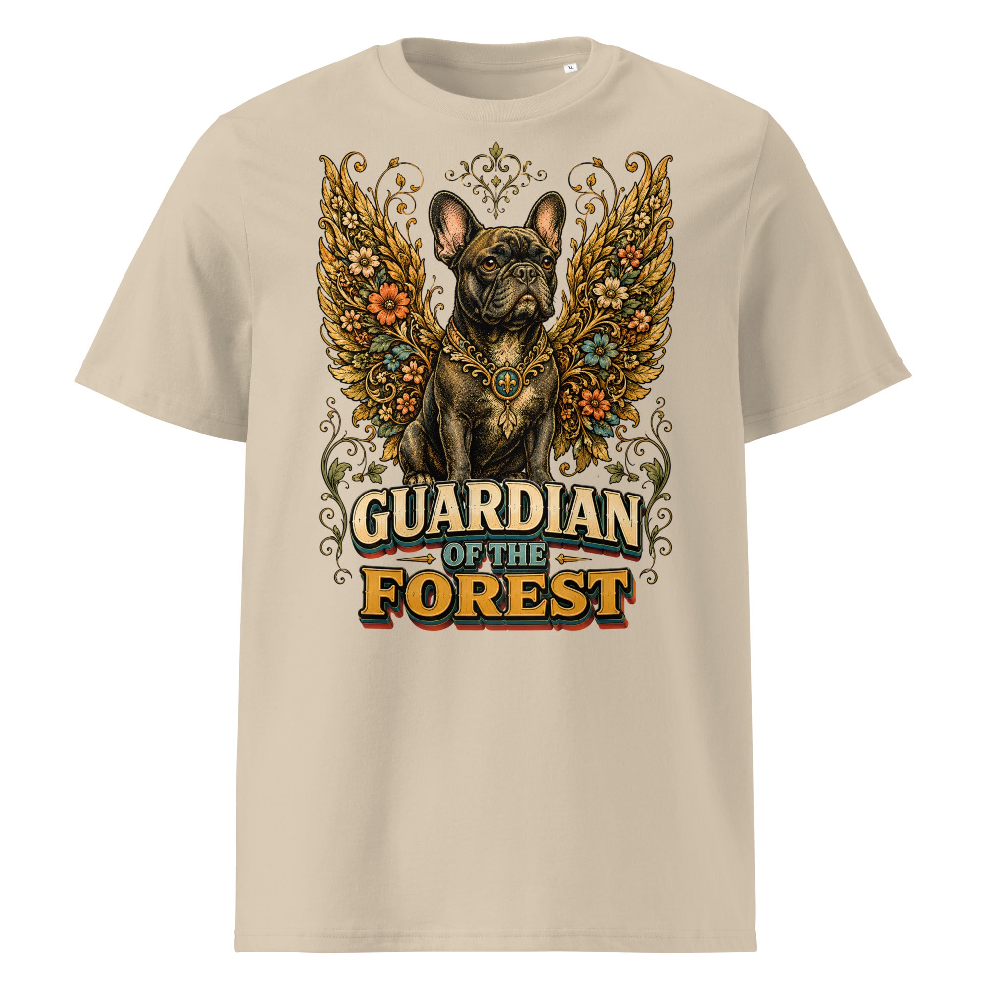 French Bulldog Guardian of the Forest T-Shirt – Premium Organic Cotton Tee for Frenchie Lovers T-15 by printfluence.net