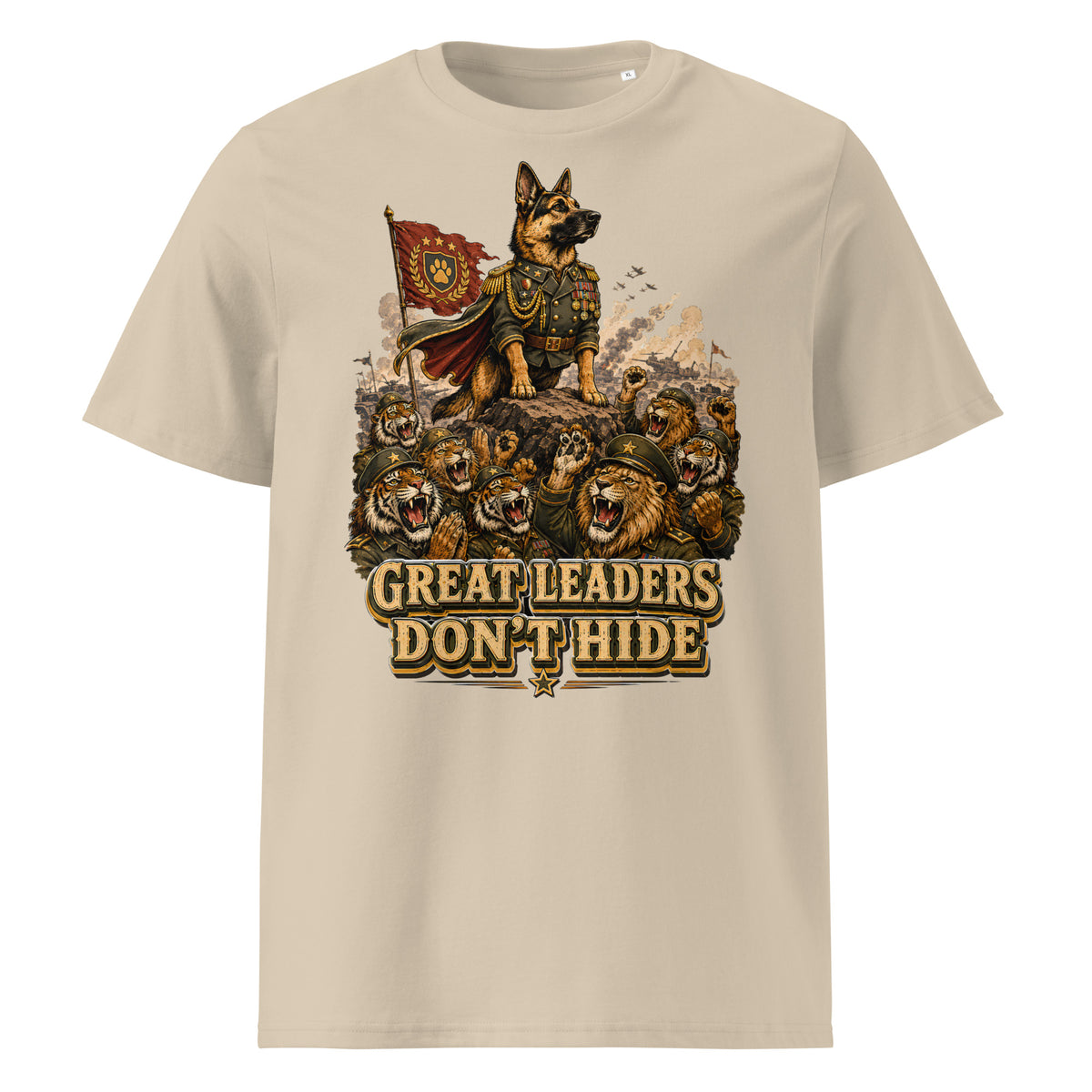 Great Leaders Don't Hide Graphic Organic T-Shirt | Creator 2.0 Unisex Eco Tee T-15 by printfluence.net