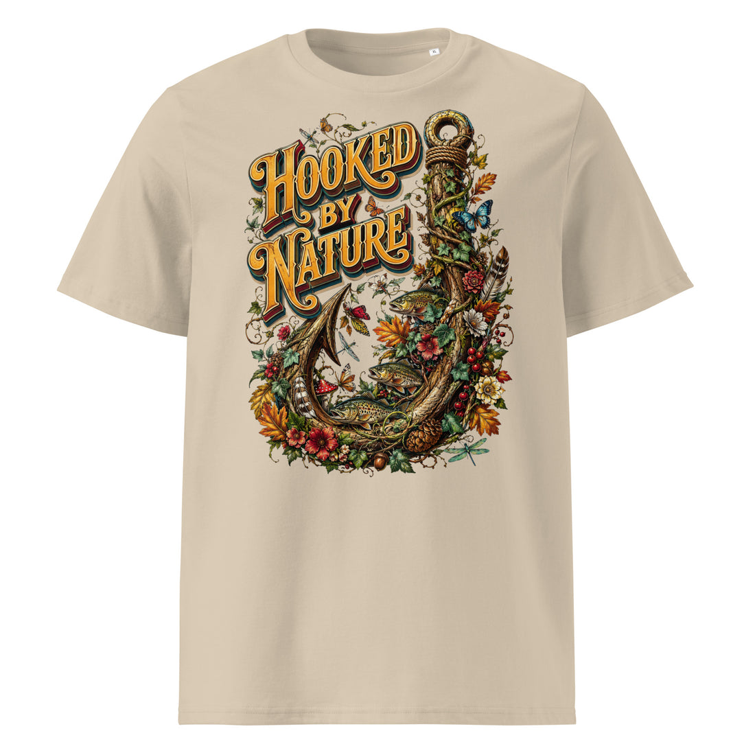 Fishing Lovers | Unisex Organic Cotton Creator 2.0 T-Shirt — Hooked By Nature by printfluence