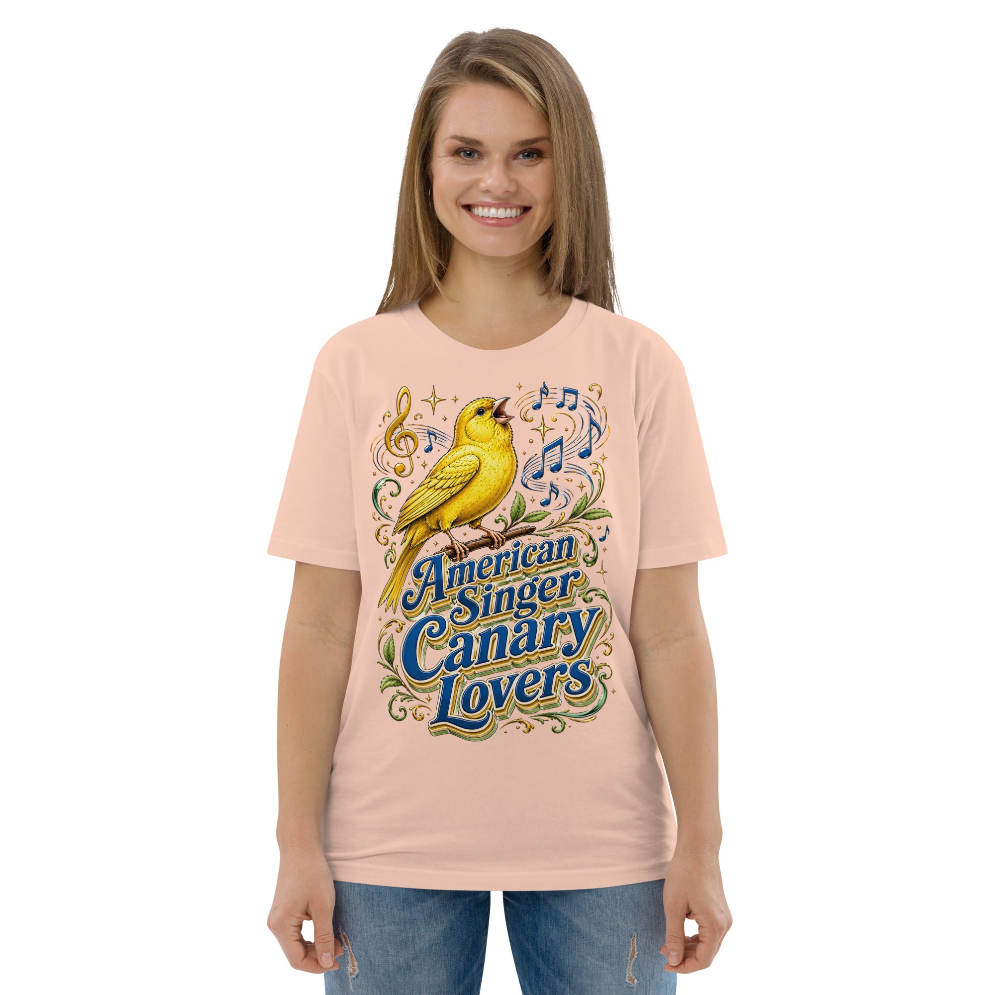 American Singer Canary Lovers T-Shirt | Premium Organic Tee by printfluence.net