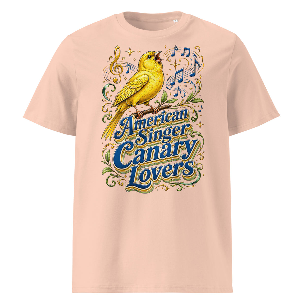 American Singer Canary Lovers T-Shirt | Premium Organic Tee by printfluence.net