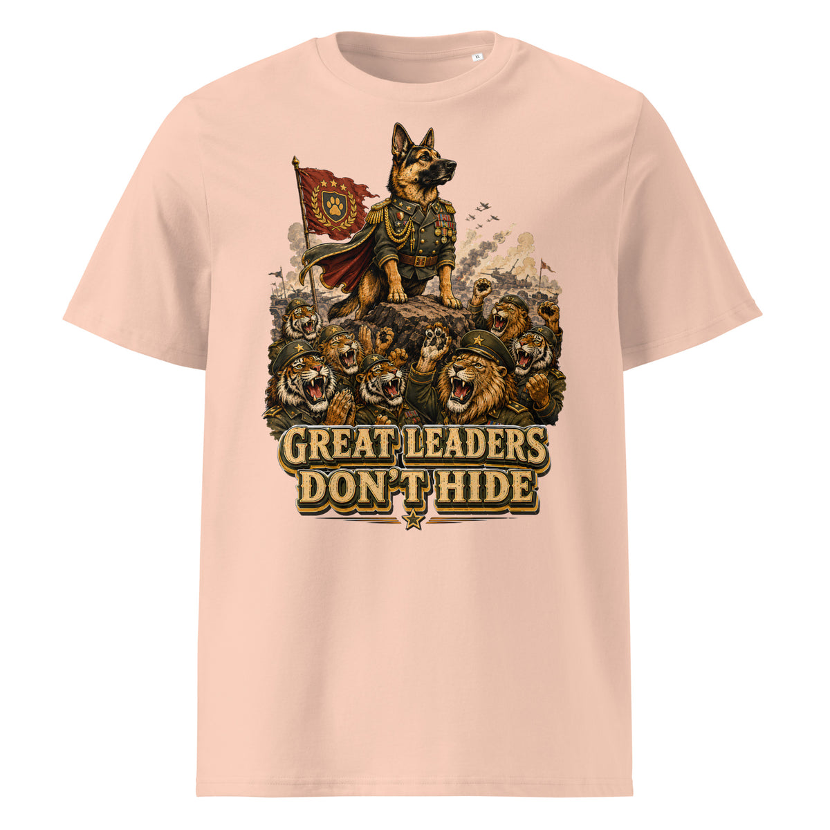 Great Leaders Don't Hide Graphic Organic T-Shirt | Creator 2.0 Unisex Eco Tee T-15 by printfluence.net