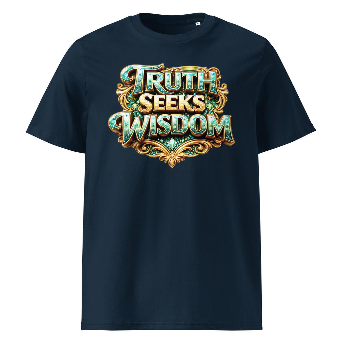Unisex organic cotton t-shirt - Truth Seeks Wisdom Organic Tee – Unisex Philosophy Cotton T-Shirt by printfluence.net