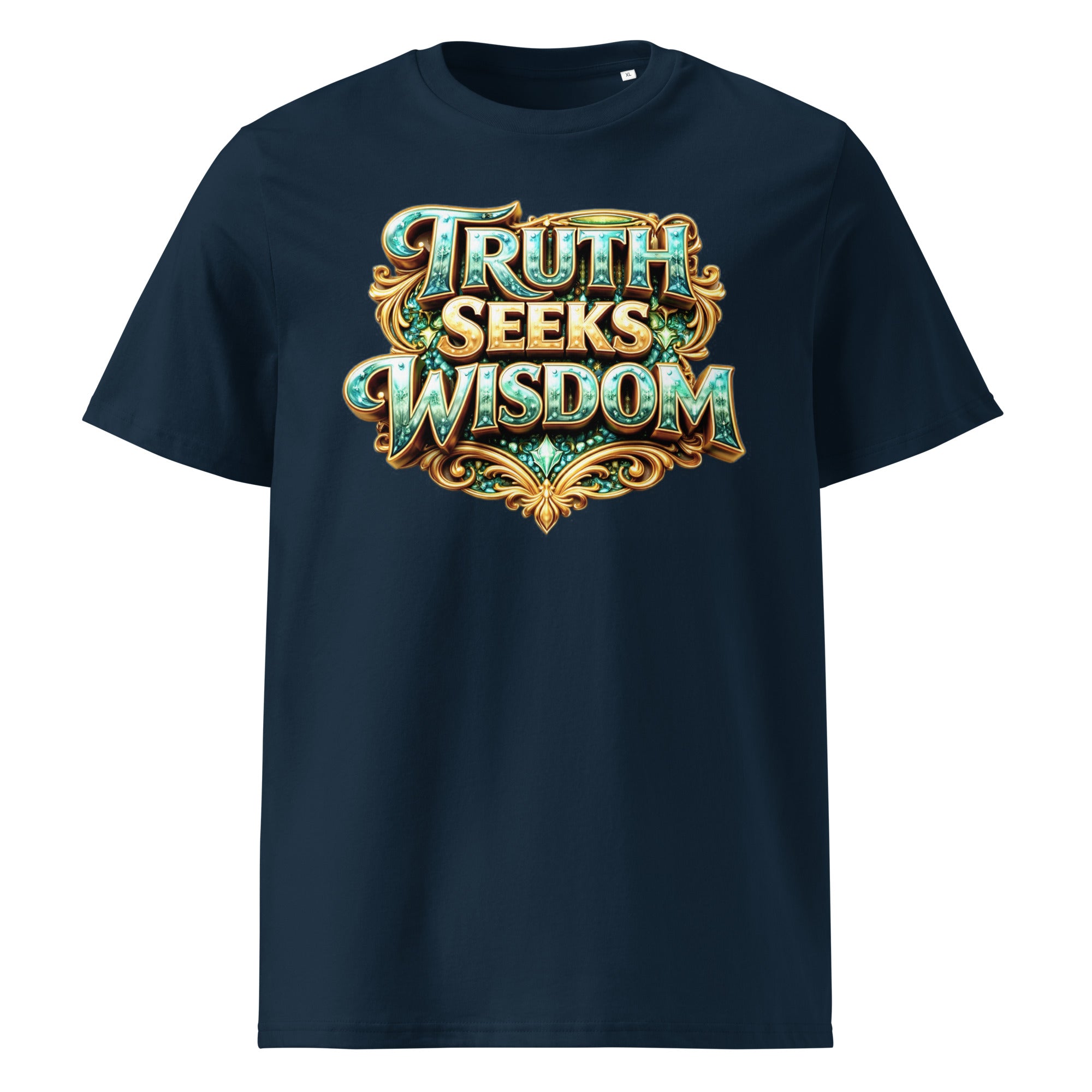 Unisex organic cotton t-shirt - Truth Seeks Wisdom Organic Tee – Unisex Philosophy Cotton T-Shirt by printfluence.net