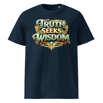 Unisex organic cotton t-shirt - Truth Seeks Wisdom Organic Tee – Unisex Philosophy Cotton T-Shirt by printfluence.net