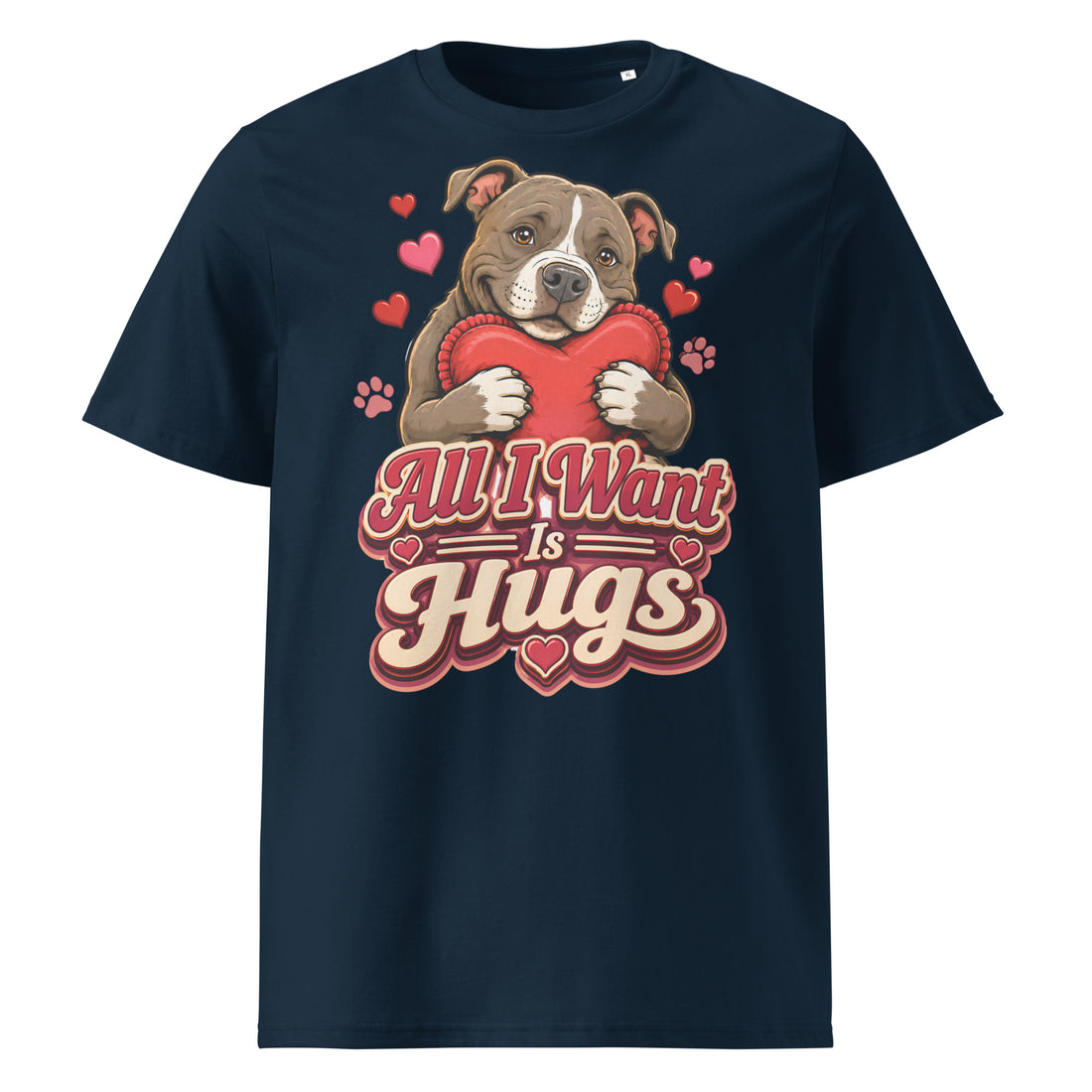 All I Want Is Hugs Pitbull Lovers Organic Tee by printfluence.net