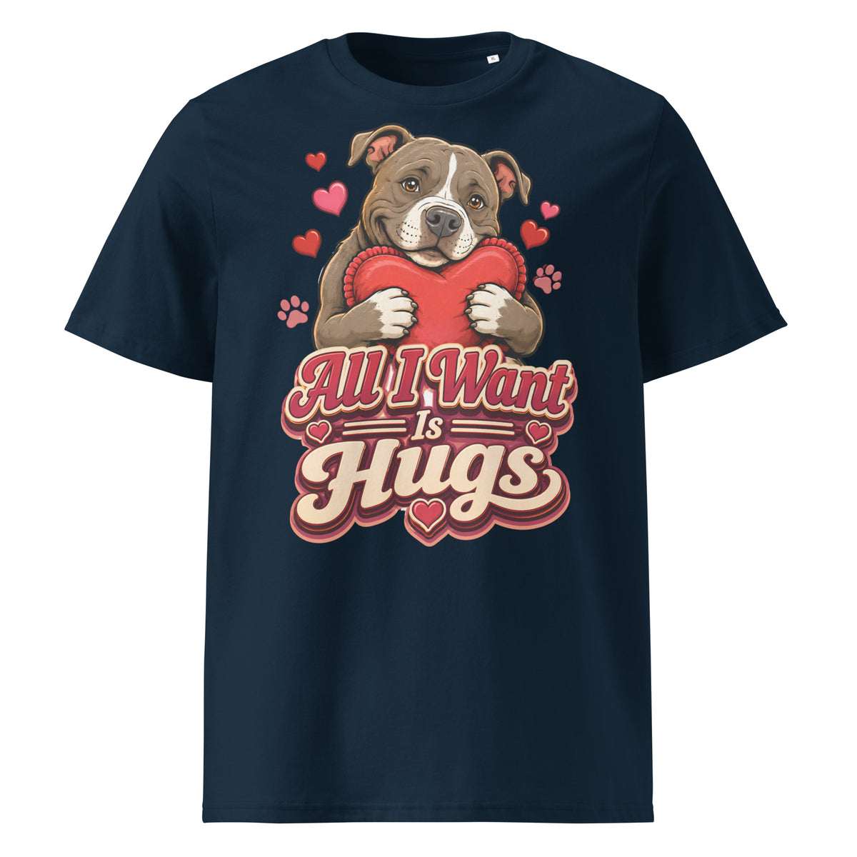 All I Want Is Hugs Pitbull Lovers Organic Tee by printfluence.net