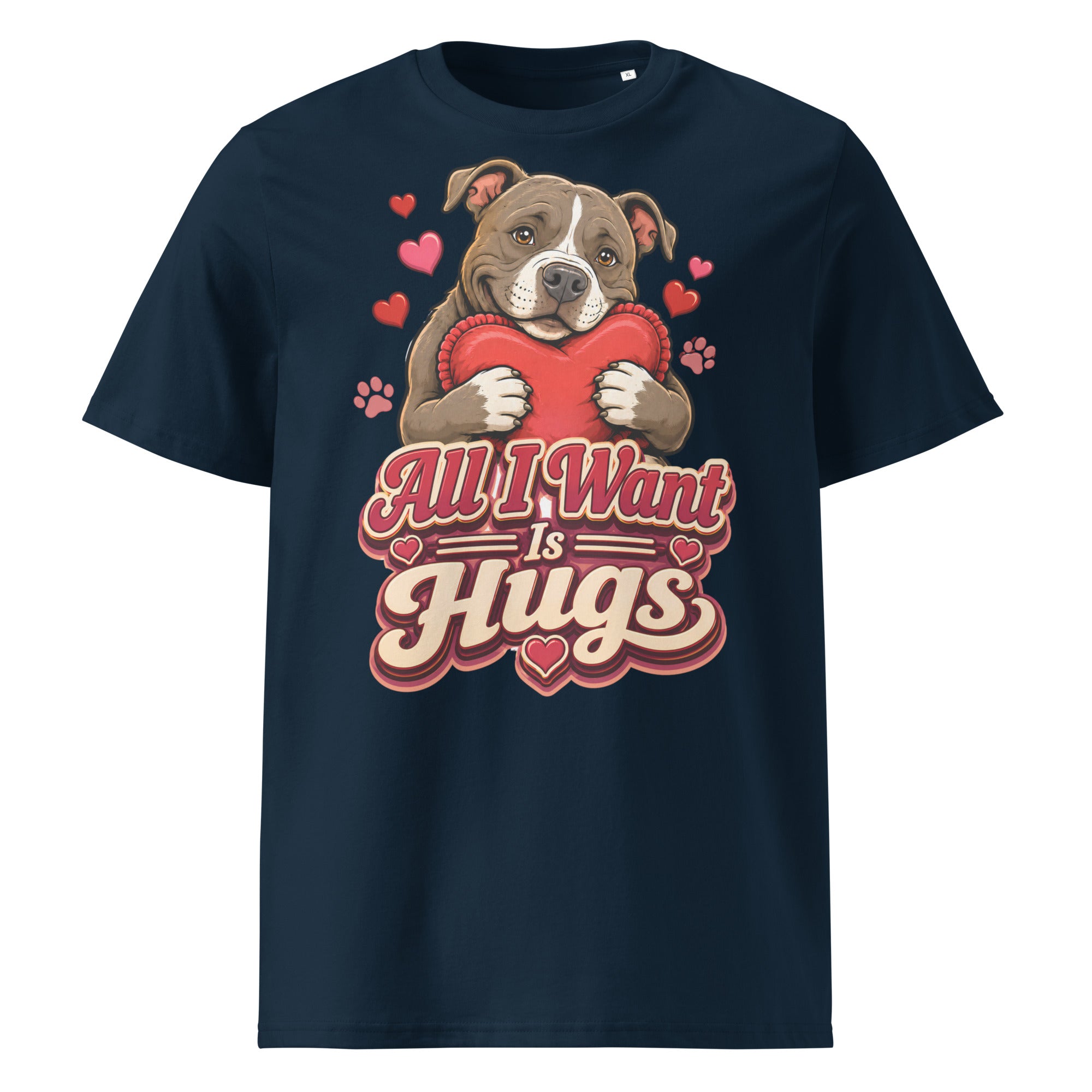 All I Want Is Hugs Pitbull Lovers Organic Tee by printfluence.net