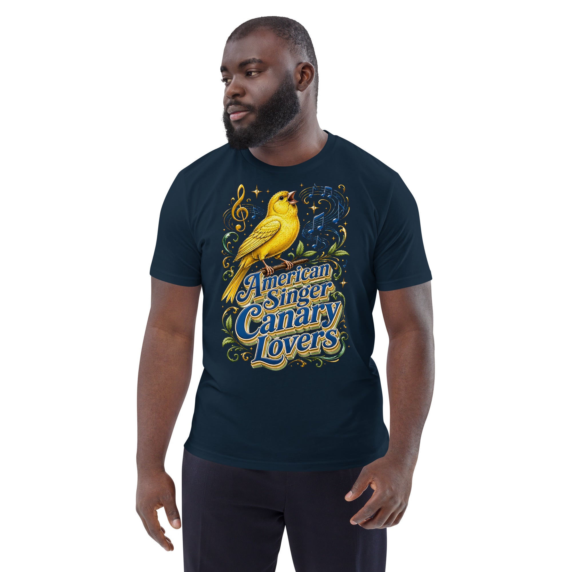 American Singer Canary Lovers T-Shirt | Premium Organic Tee by printfluence.net