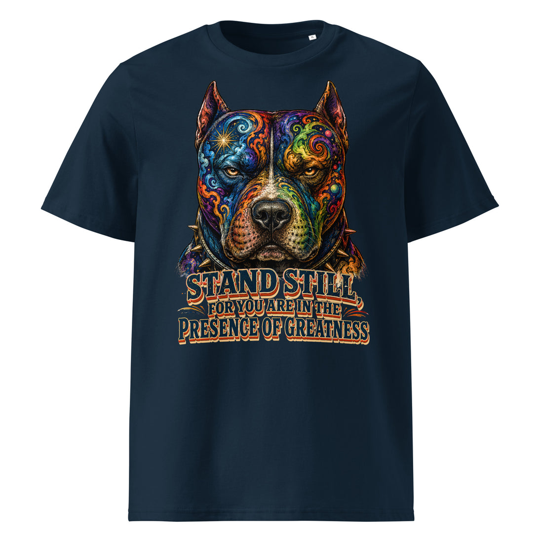 Presence of Greatness Pitbull Organic Tee | Premium Gift for Pitbull Lovers T-15 by printfluence.net