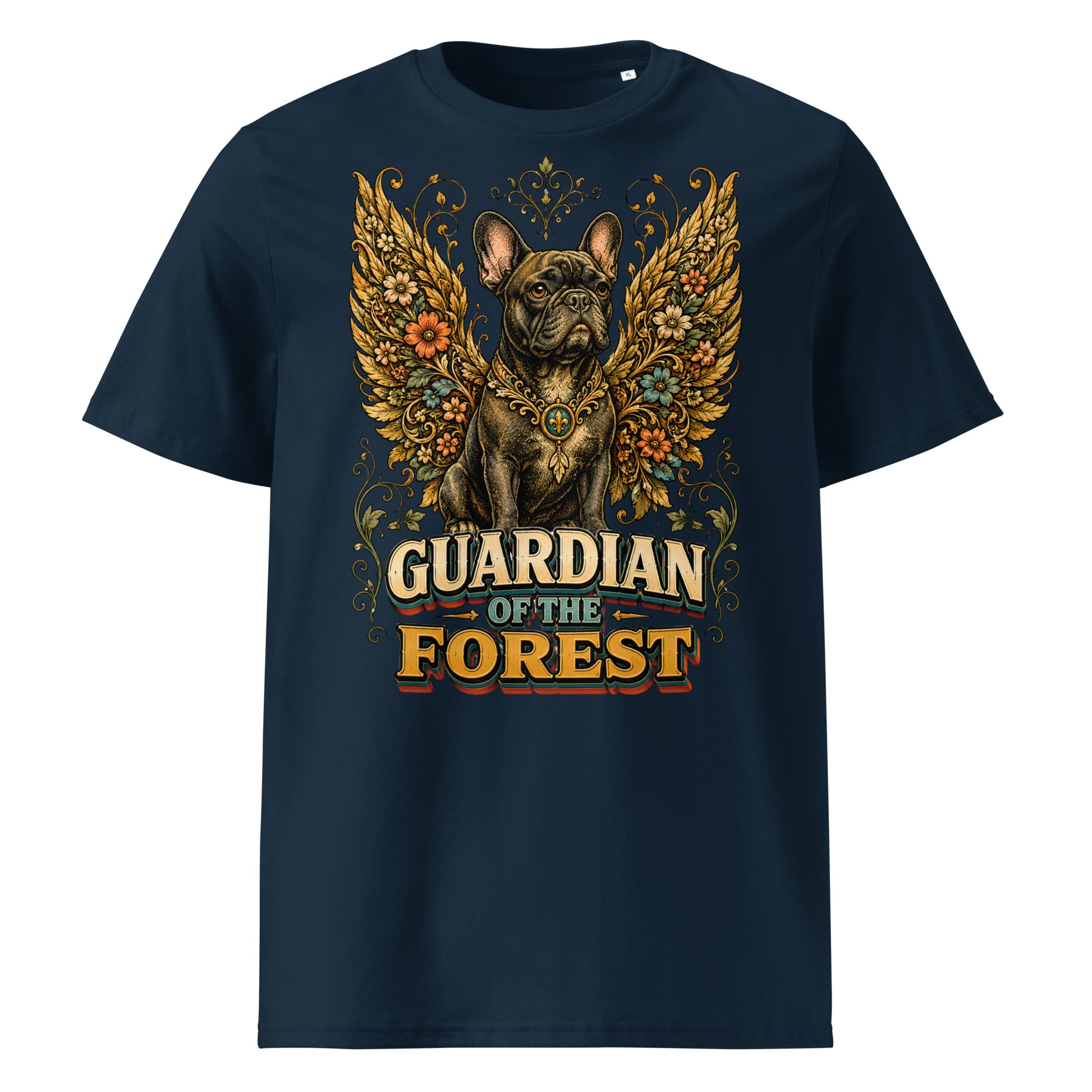 French Bulldog Guardian of the Forest T-Shirt – Premium Organic Cotton Tee for Frenchie Lovers T-15 by printfluence.net