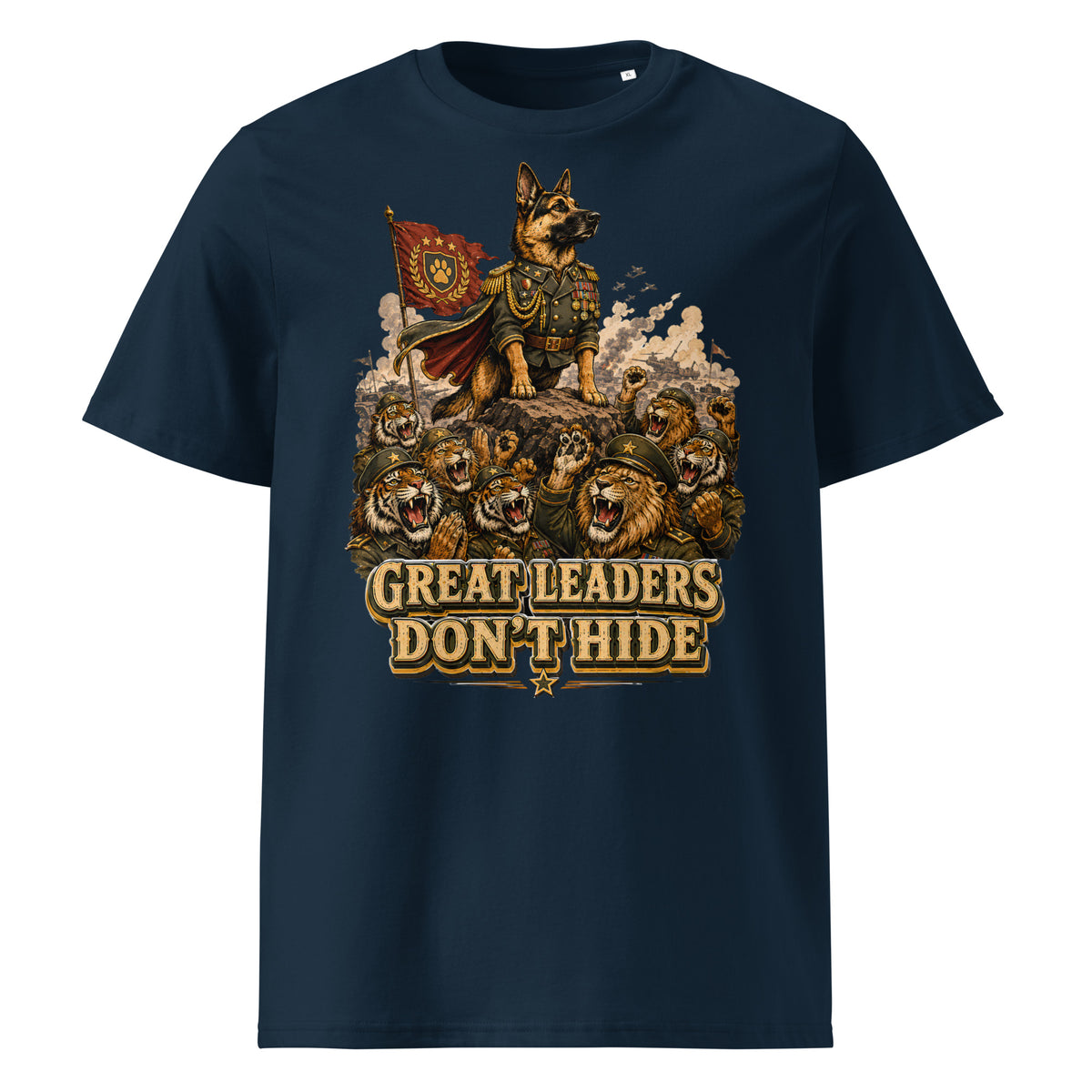 Great Leaders Don't Hide Graphic Organic T-Shirt | Creator 2.0 Unisex Eco Tee T-15 by printfluence.net