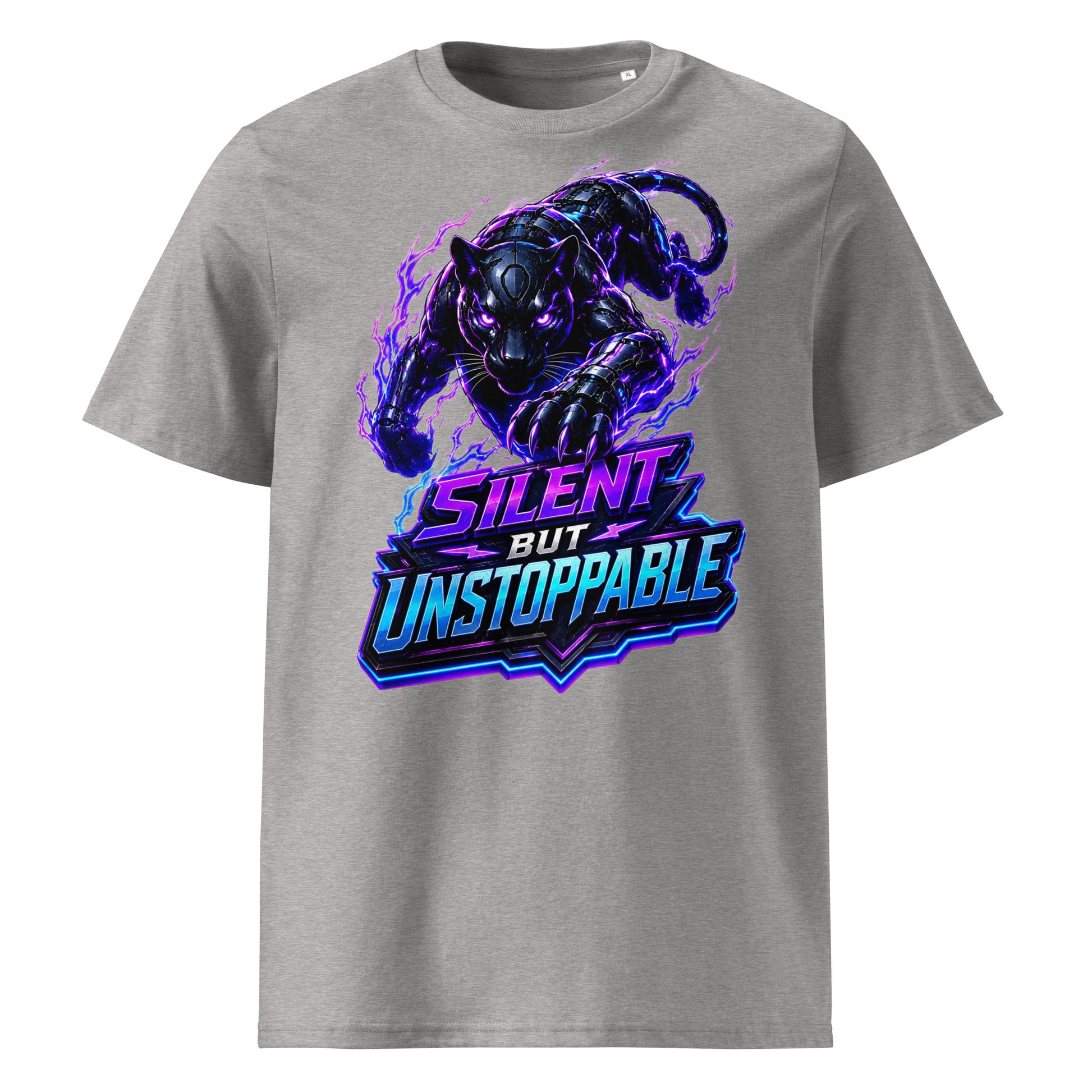 Unisex Organic Cotton Creator 2.0 T-Shirt - Elite Cyber Panther Silent But Unstoppable - Premium Techwear Futuristic Design by printfluence.net