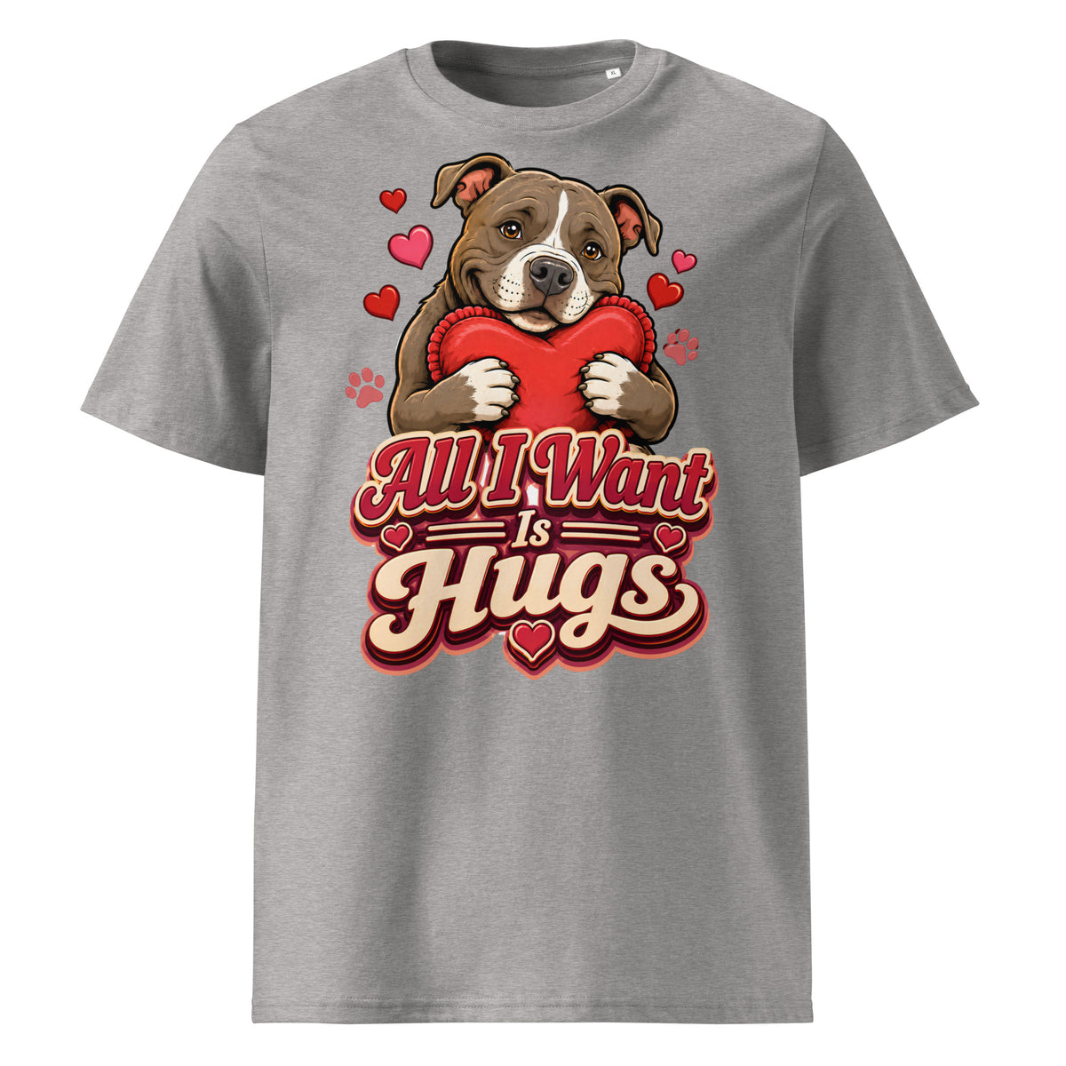 All I Want Is Hugs Pitbull Lovers Organic Tee by printfluence.net
