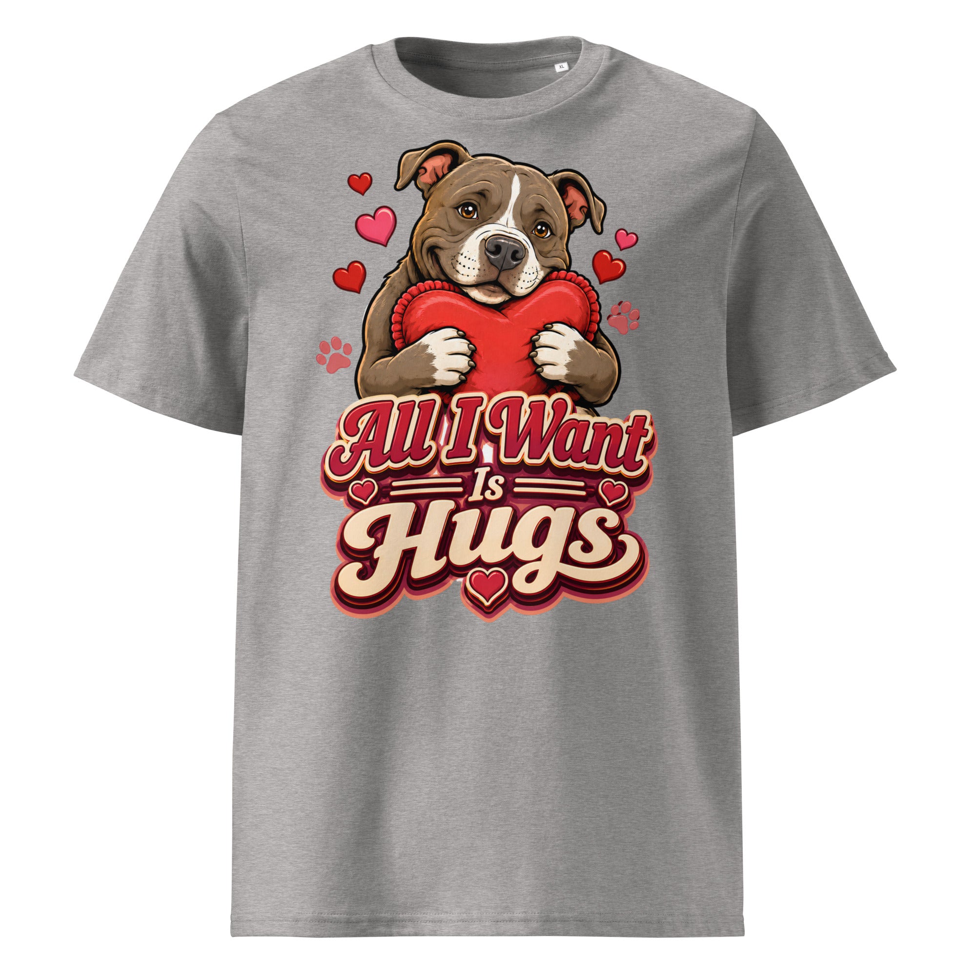 All I Want Is Hugs Pitbull Lovers Organic Tee by printfluence.net